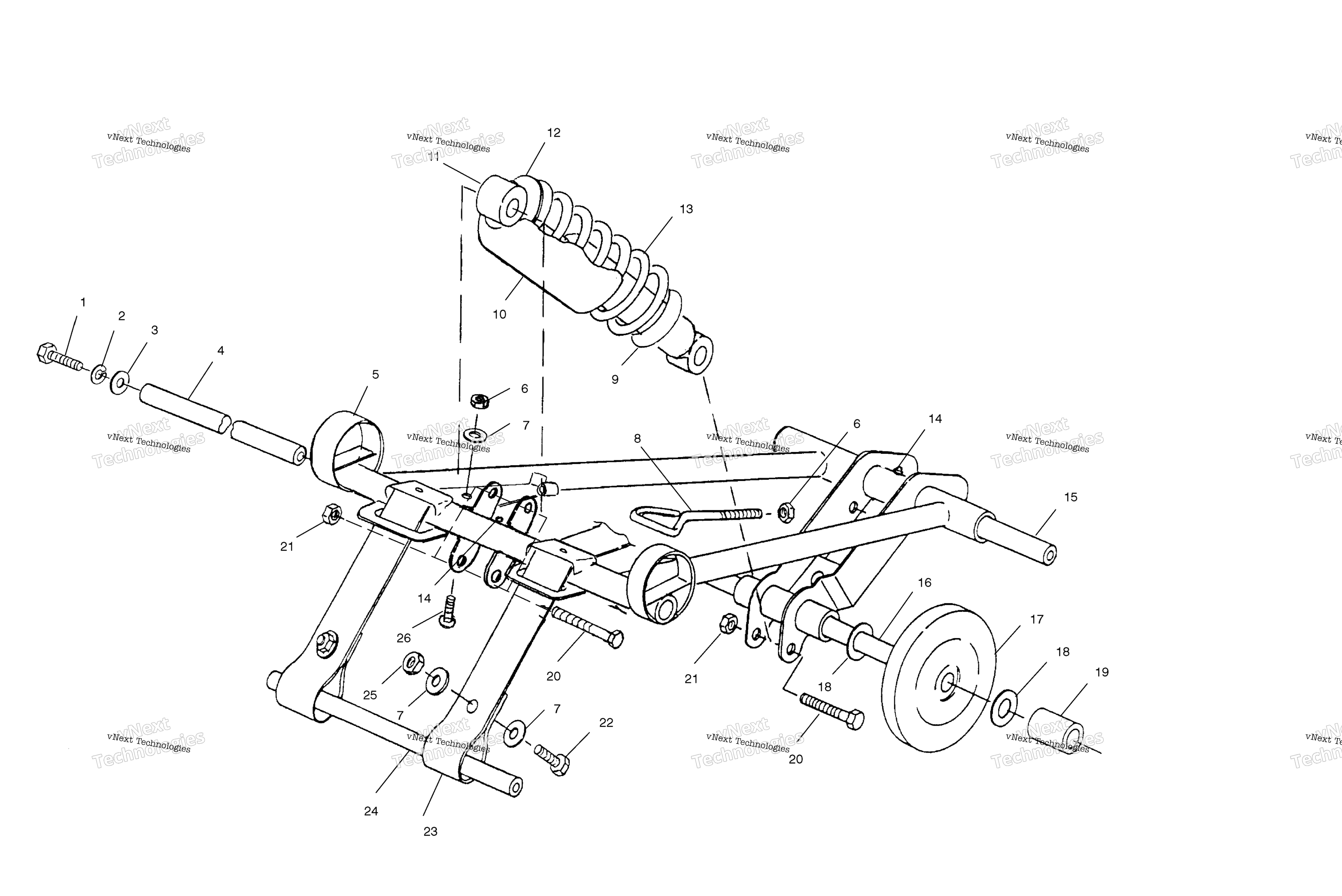 Передняя часть Torque Arm