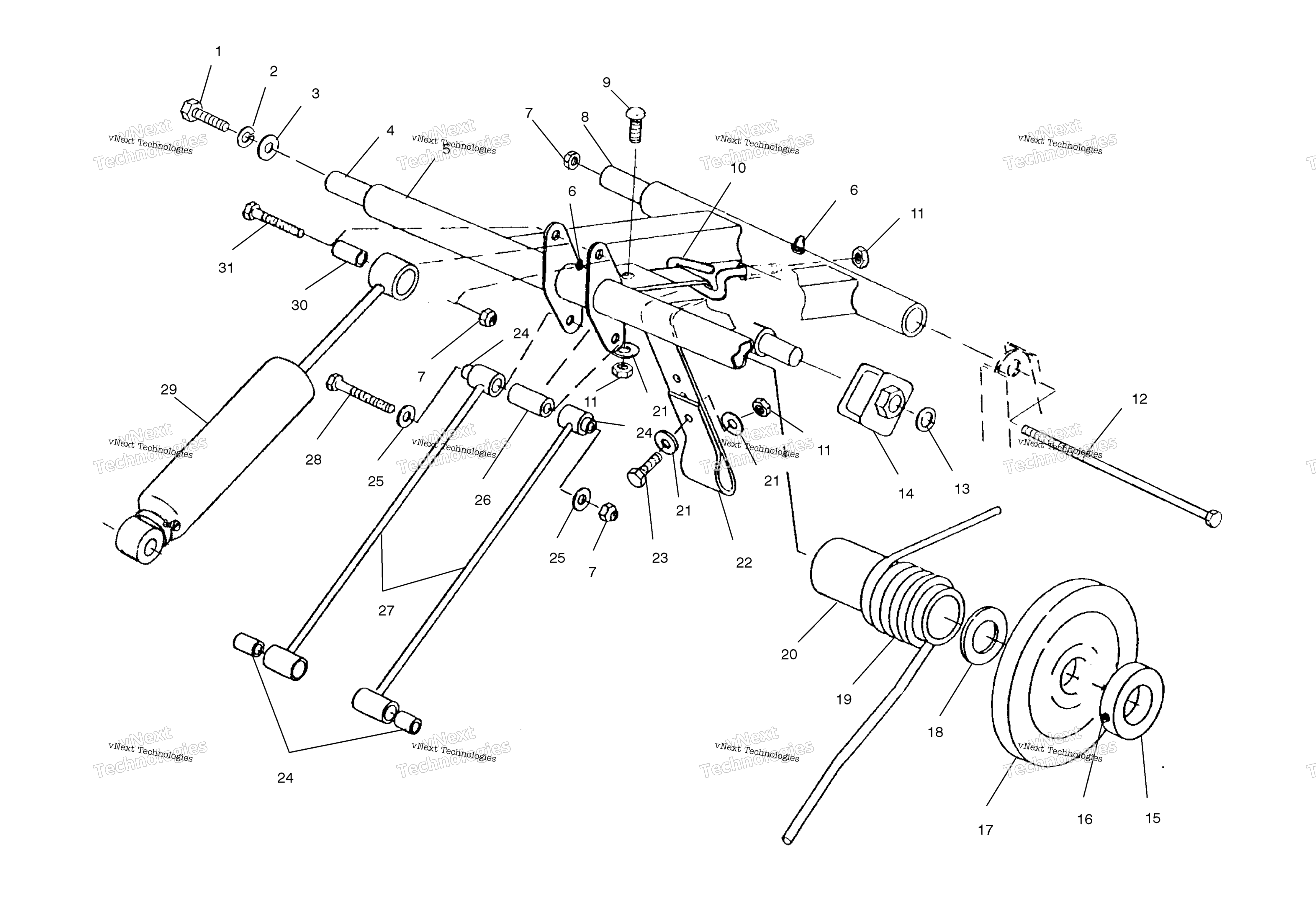 Задняя часть Torque Arm S02ss7cs/Ce