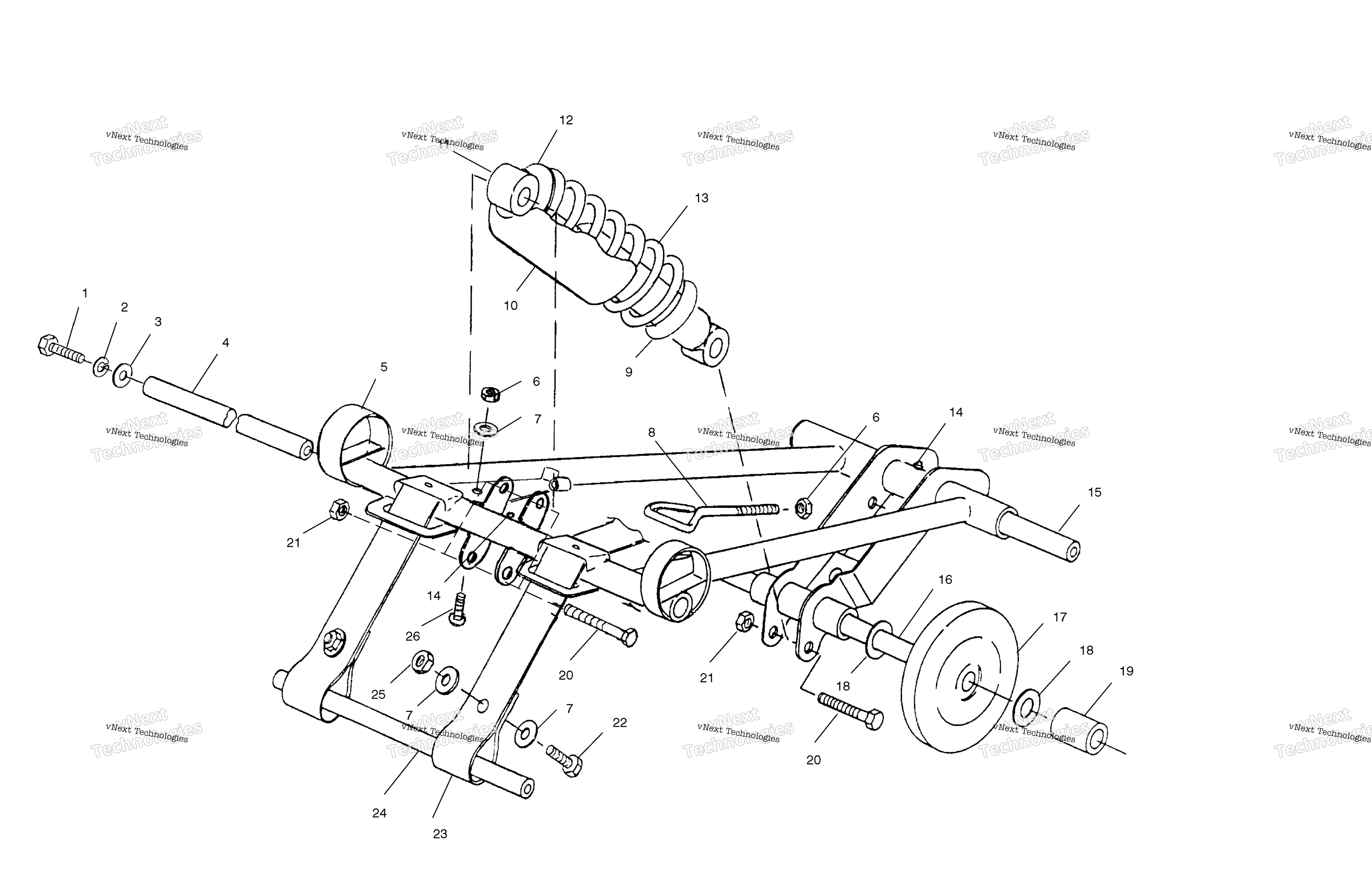 Передняя часть Torque Arm /Ce