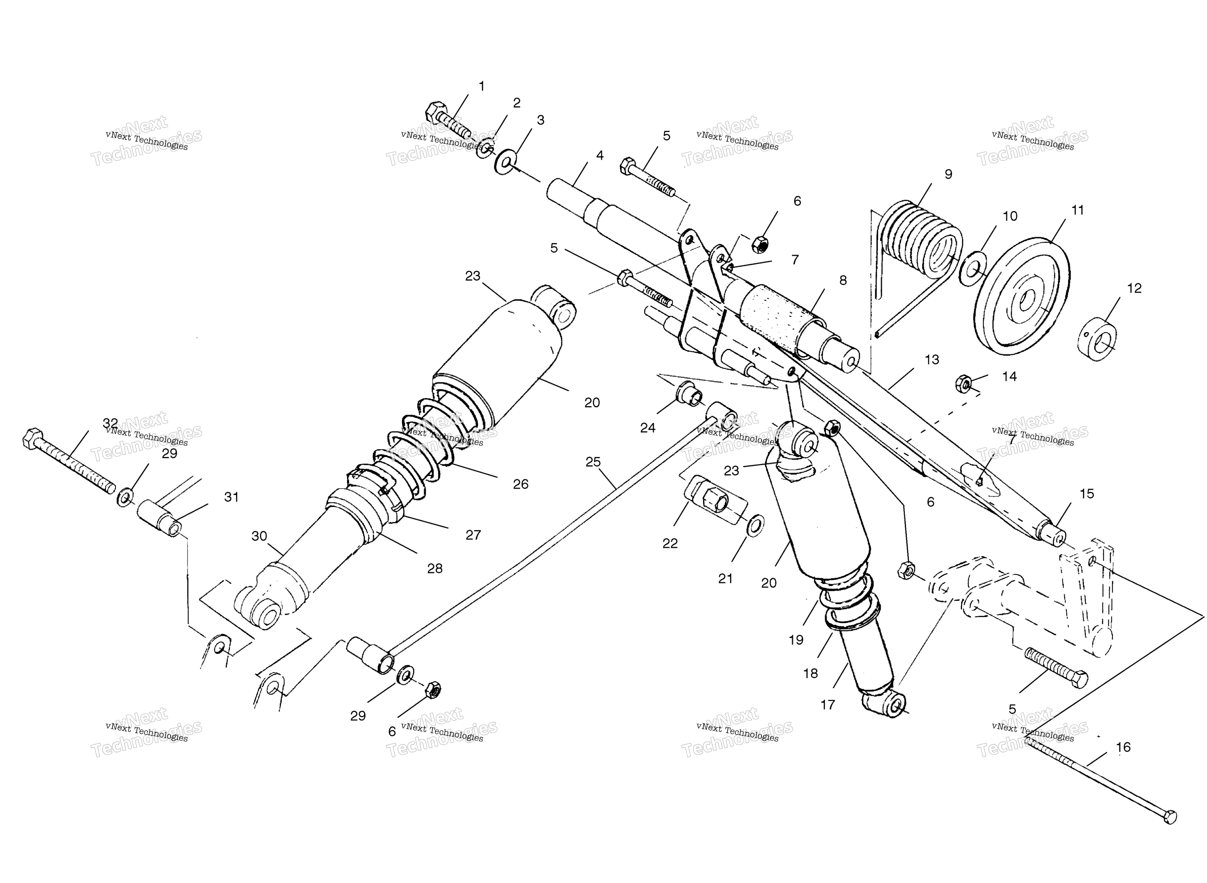 Задняя часть Torque Arm /A