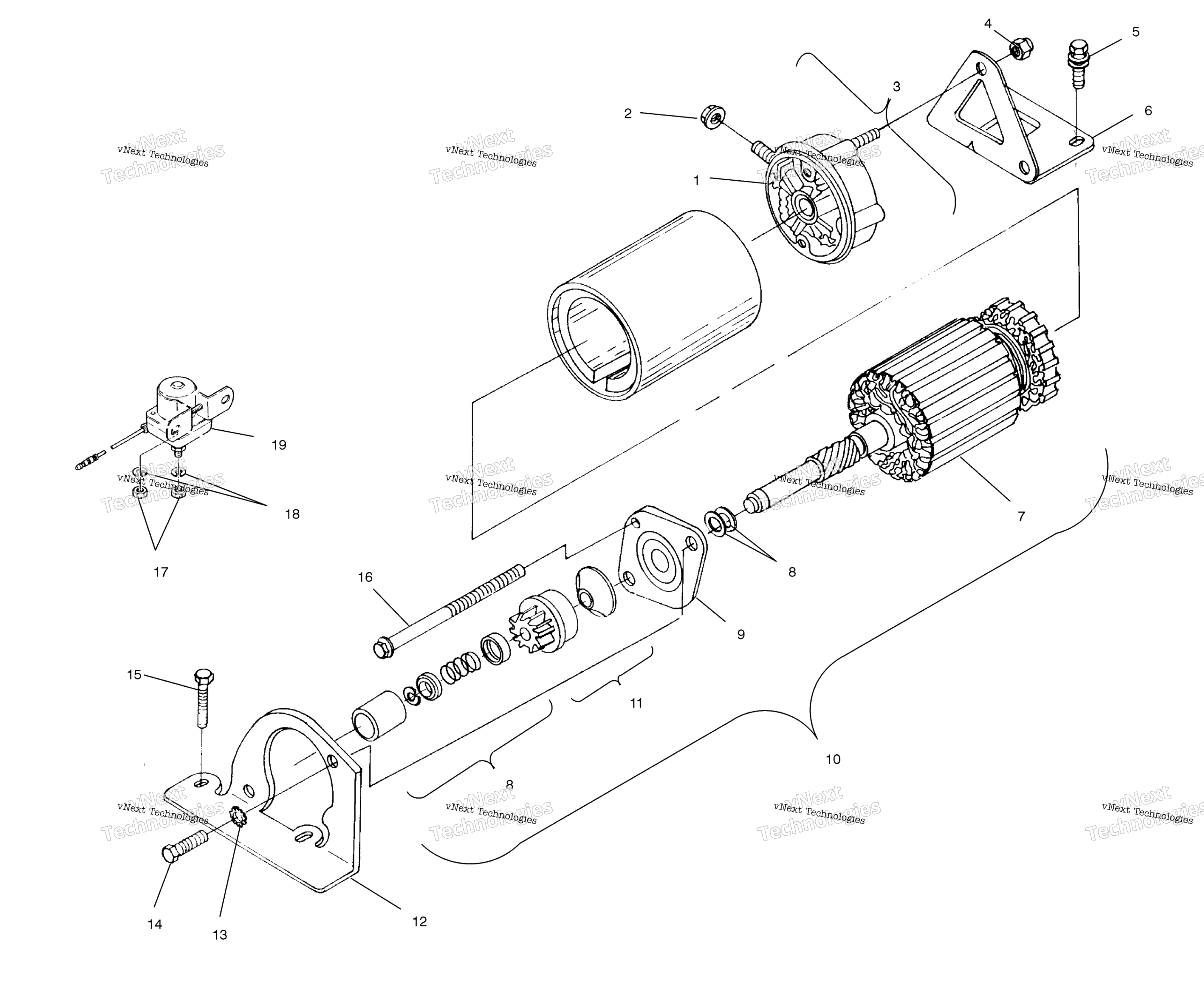 Пусковая система Motor S02su4bs/Be