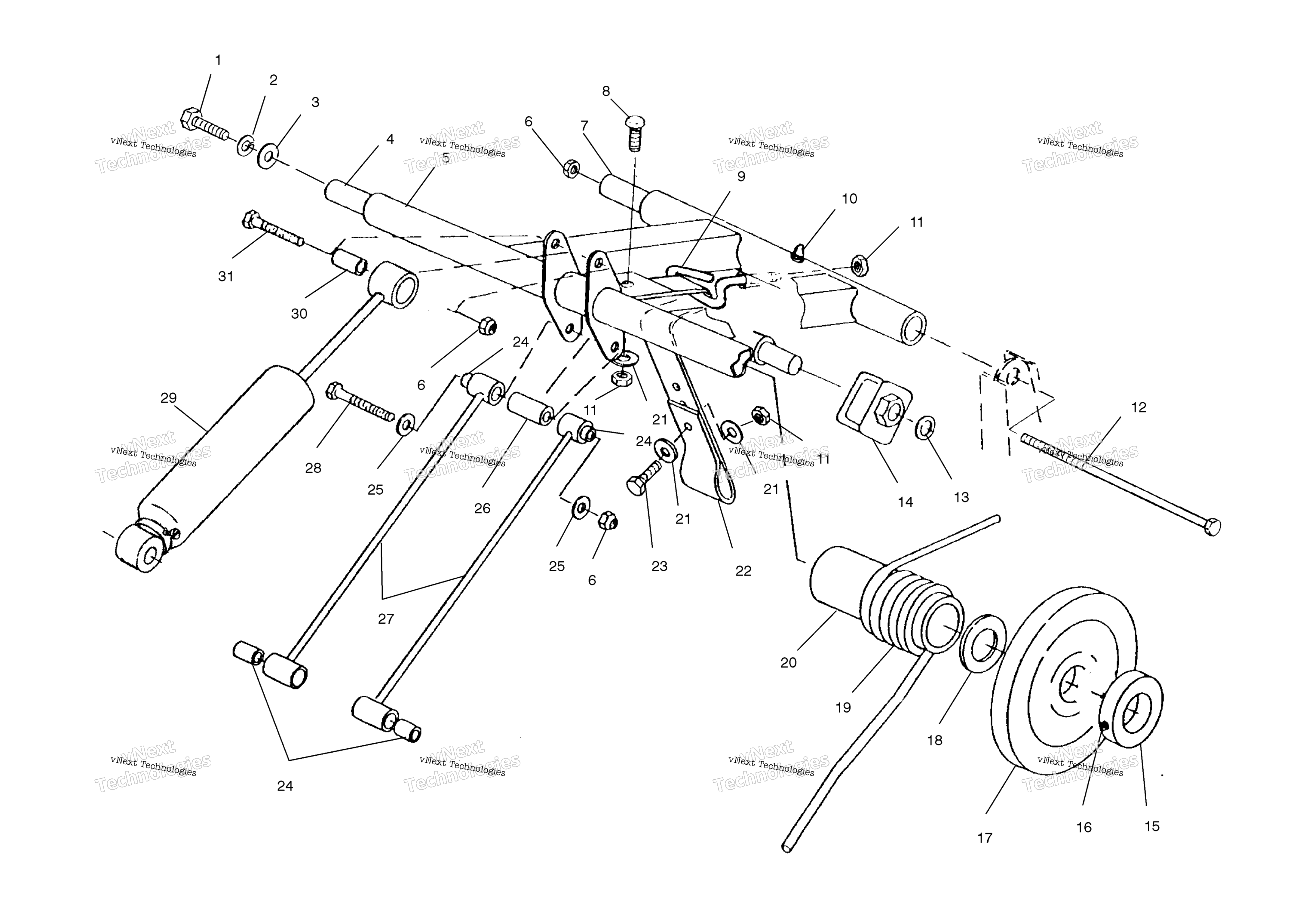 Задняя часть Torque Arm /S02sd5be