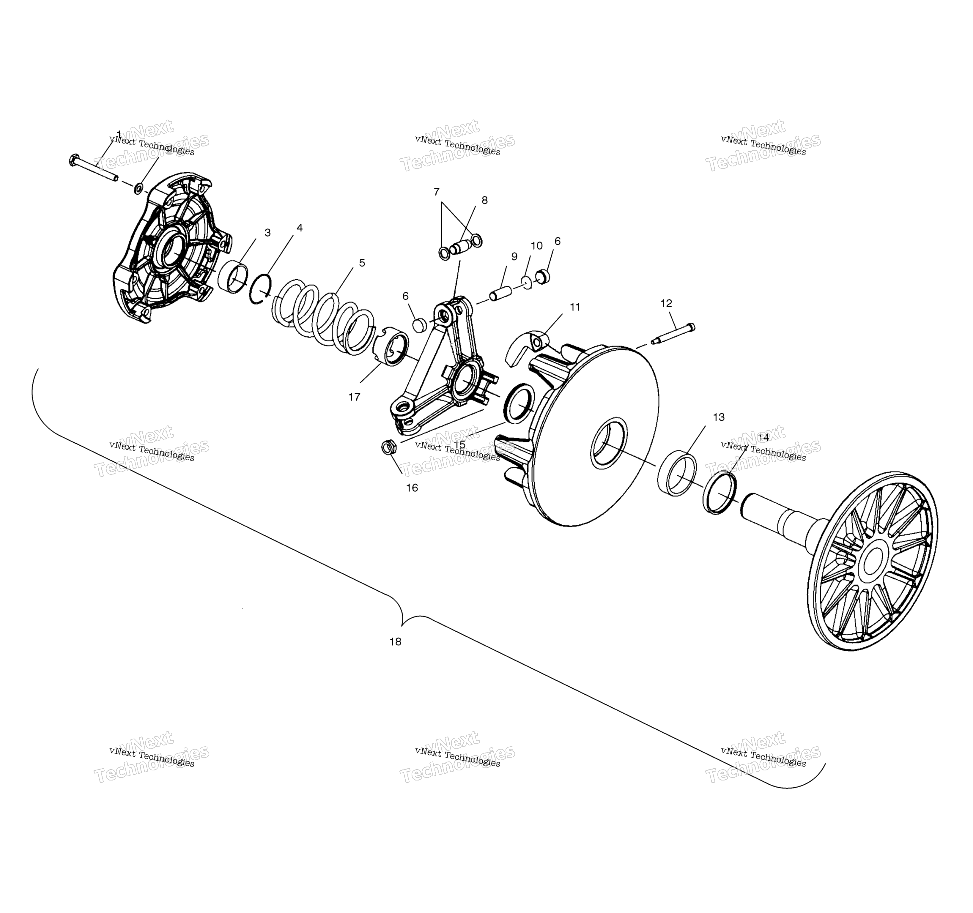 Привод Clutch S03nb3as
