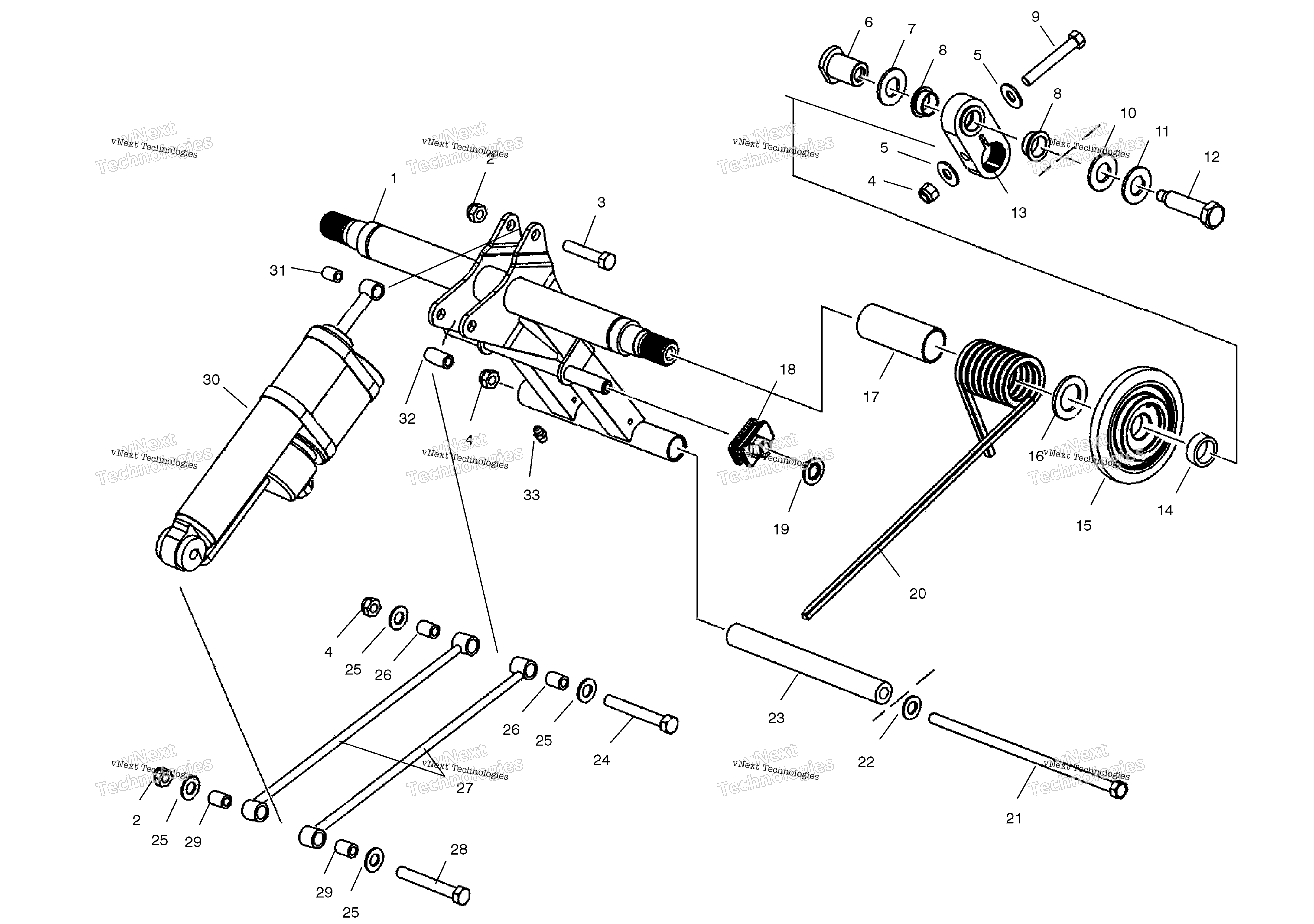 задний Torque Arm