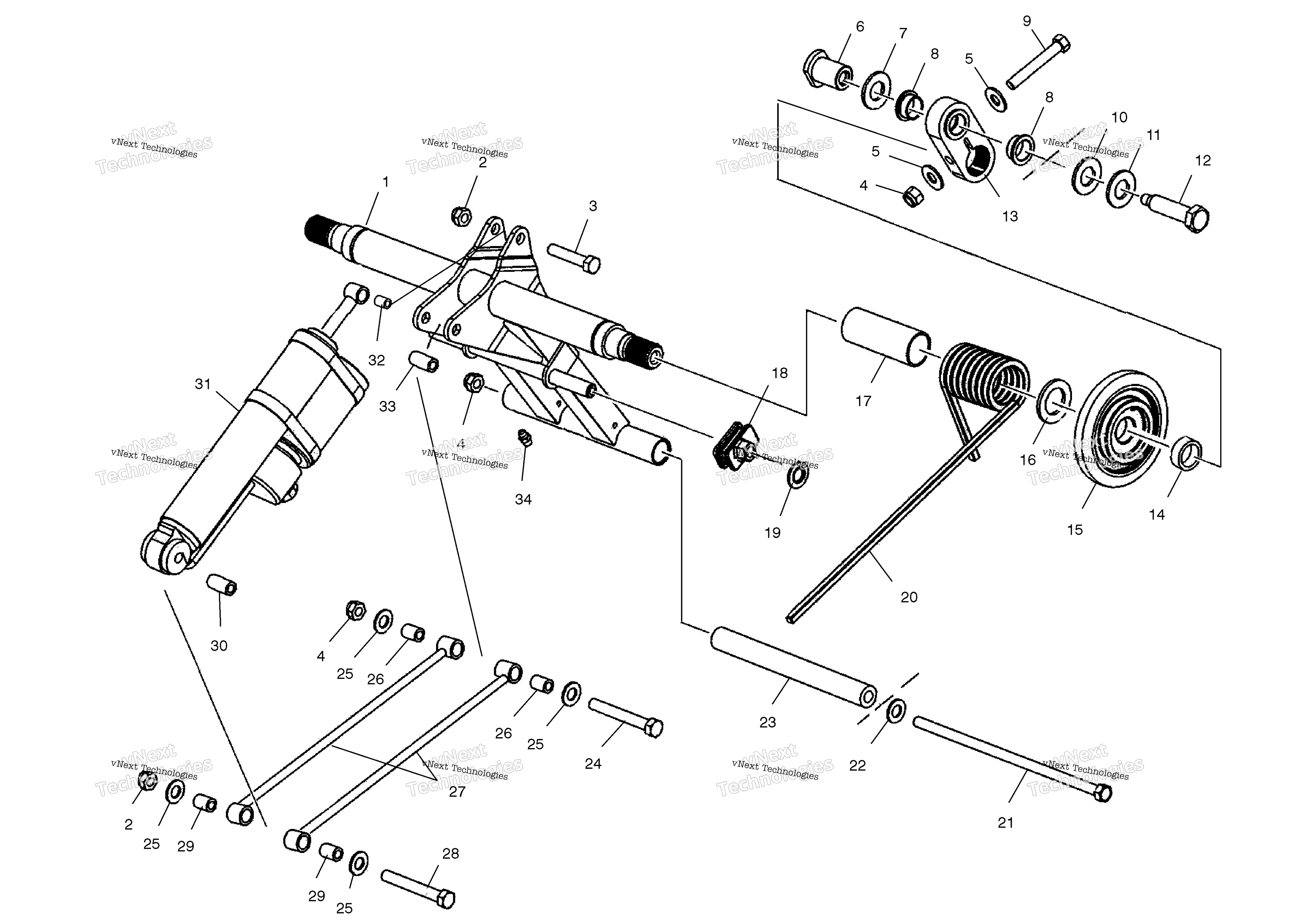 задний Torque Arm