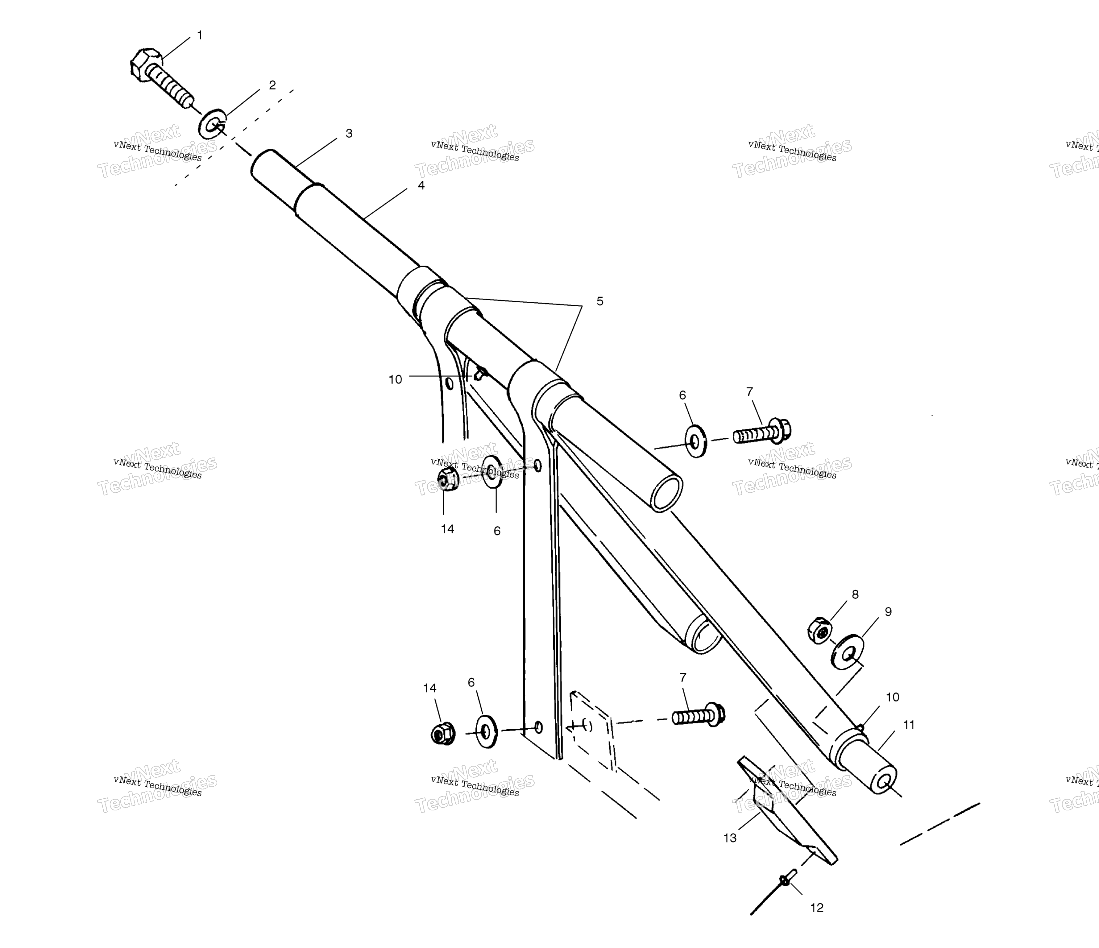 Передняя часть Torque Arm S03st6es/S03st6esa