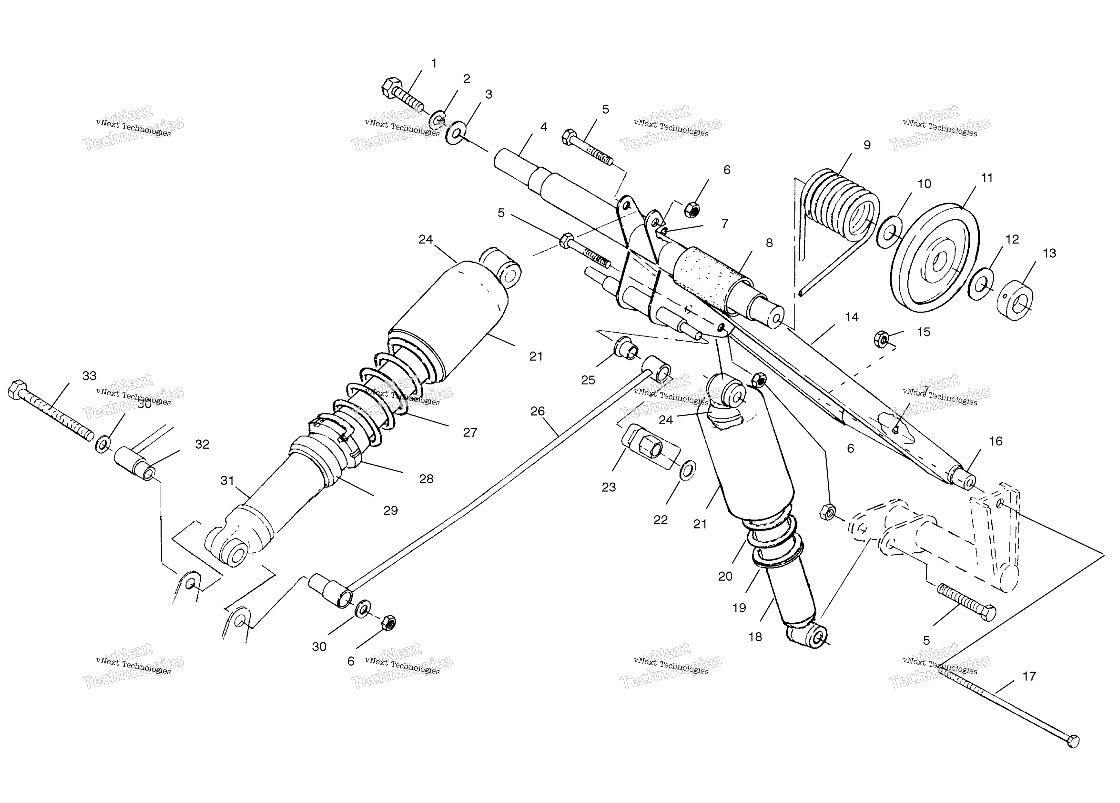 Задняя часть Torque Arm S03st6es/S03st6esa