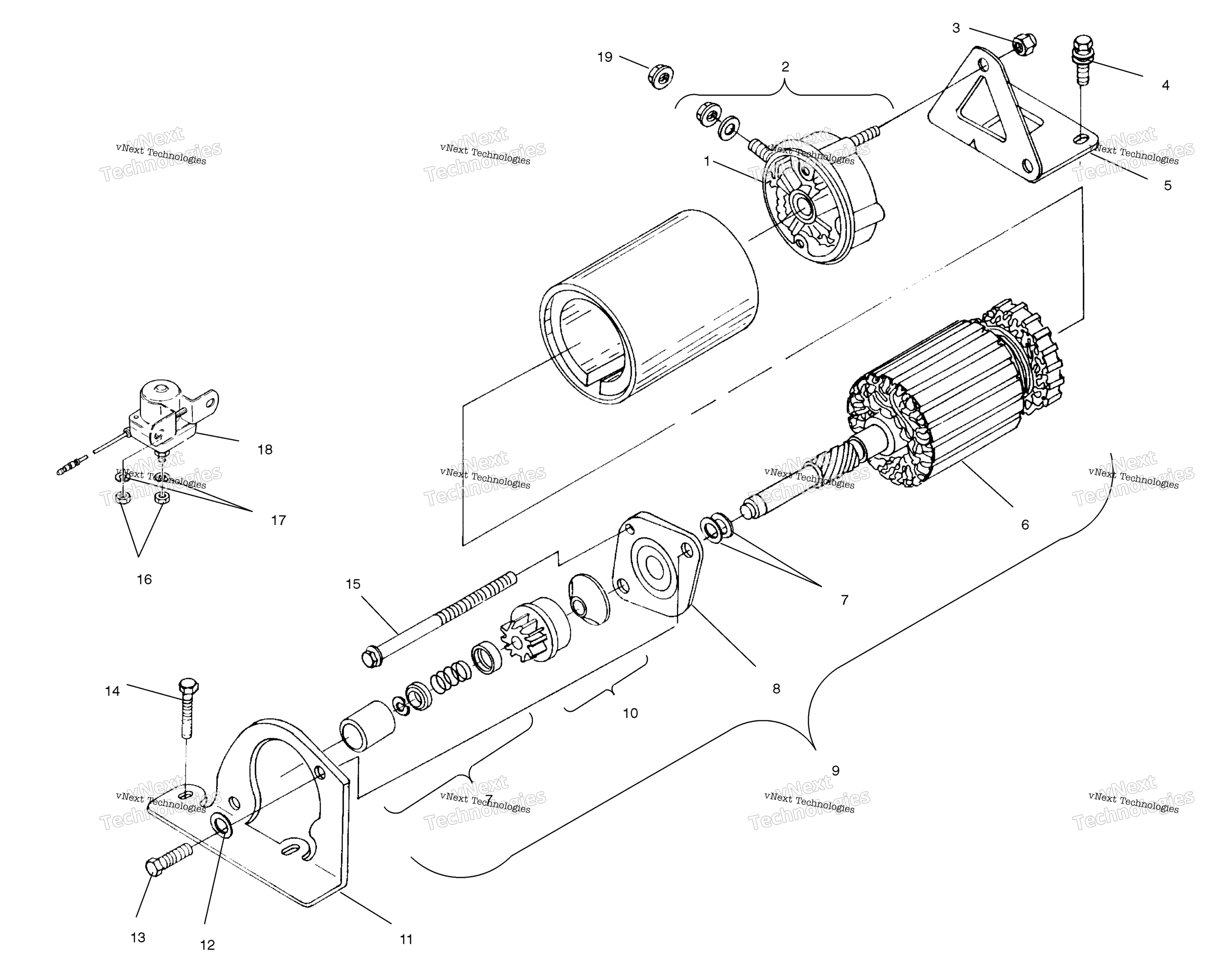 Пусковая система Motor S04ne5bs