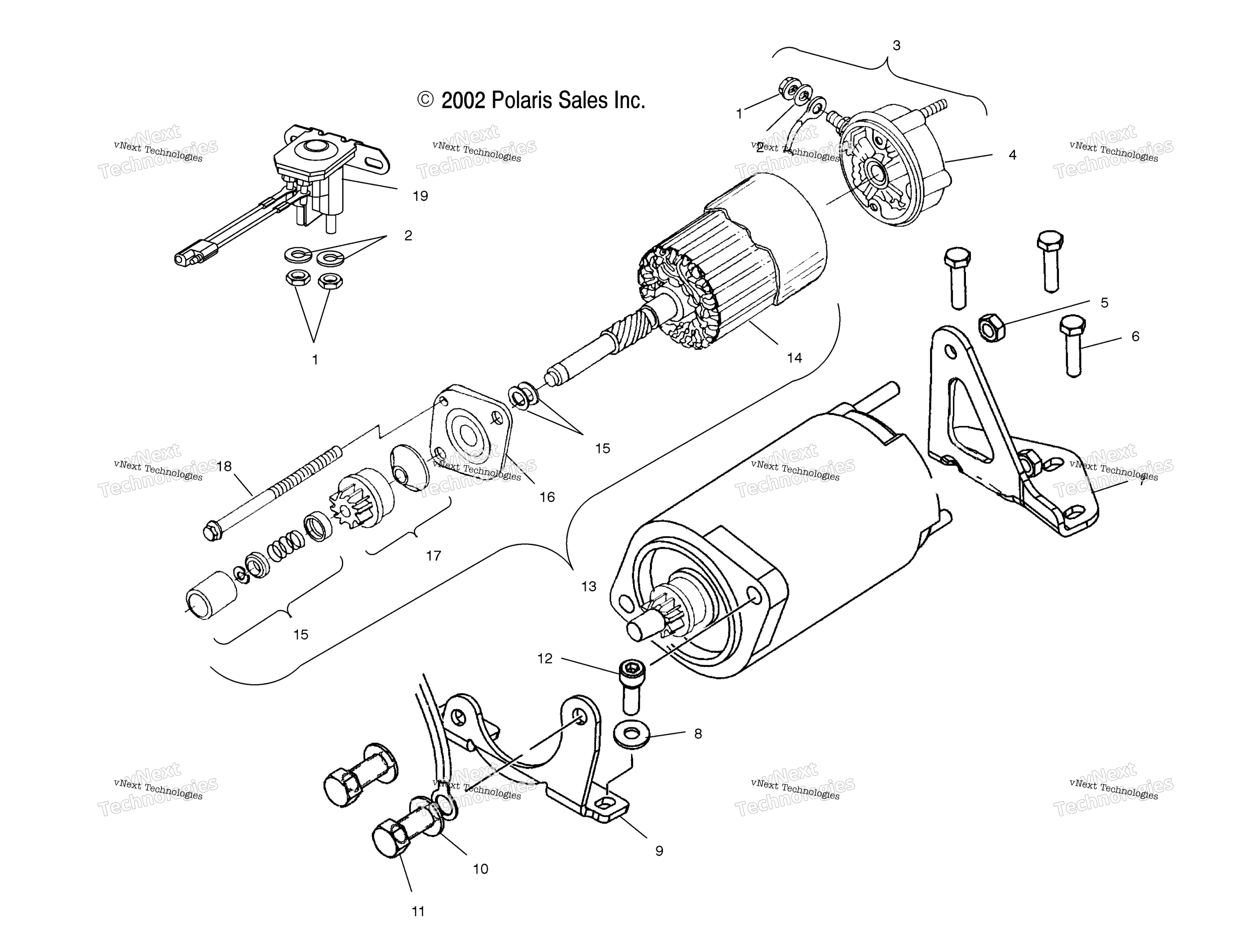 Пусковая система Motor /A/B/C/S04ne5cs/S04np6es/A/B/C/S04ne6es