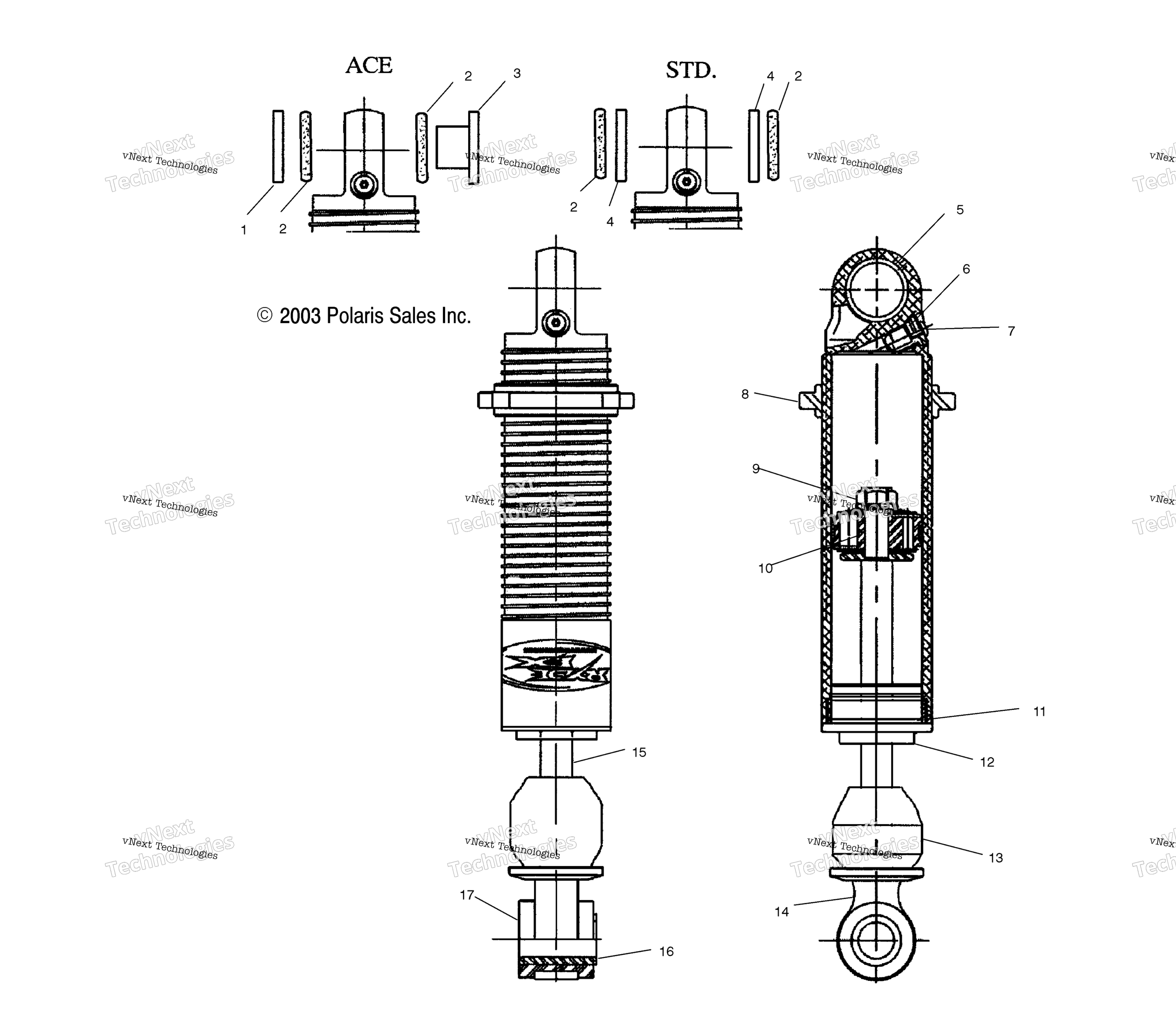 Задняя часть Track Shock S04nt6es/6Ee/7Cs/7Ce/8Cs/8Ce
