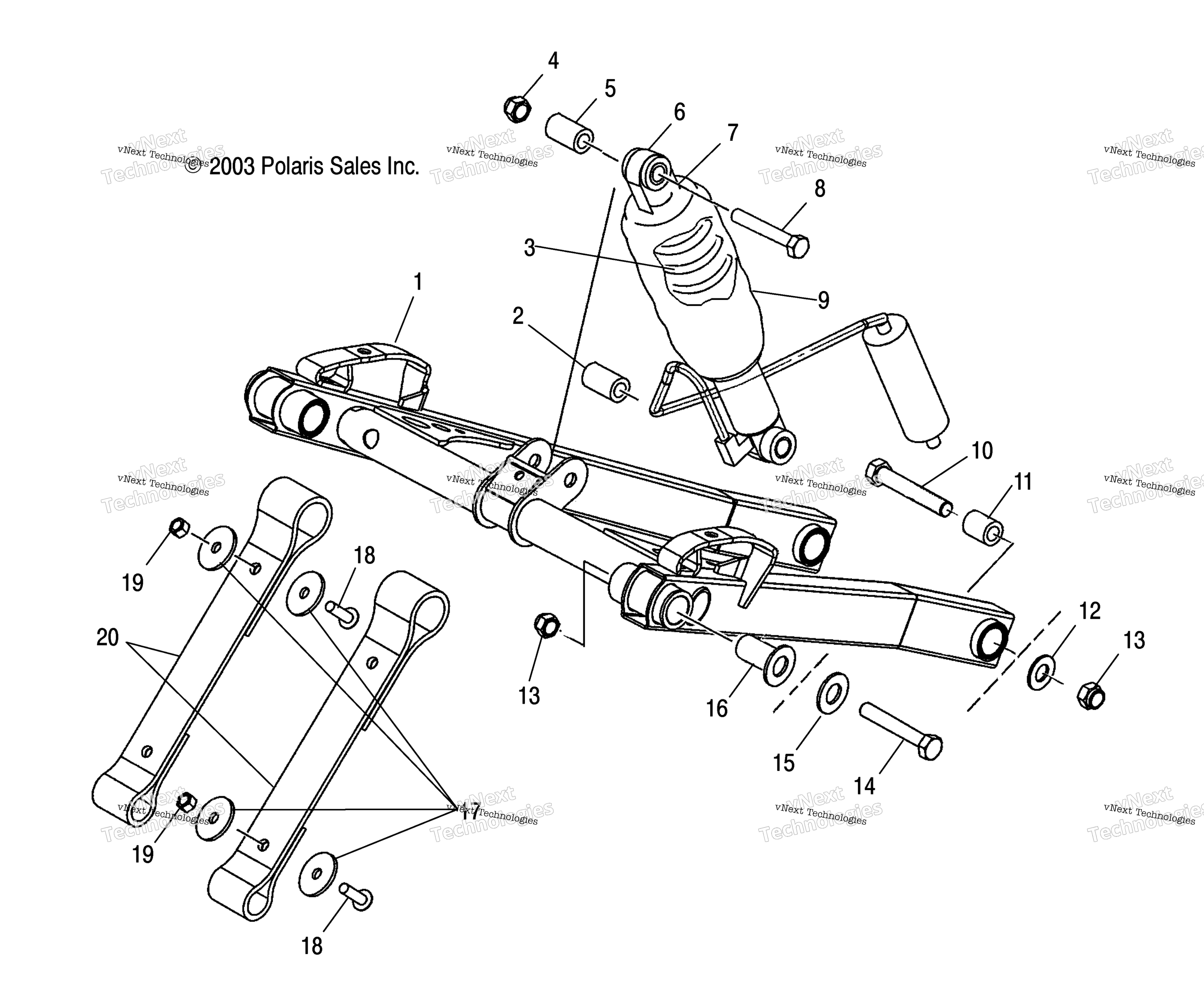 Передняя часть Torque Arm