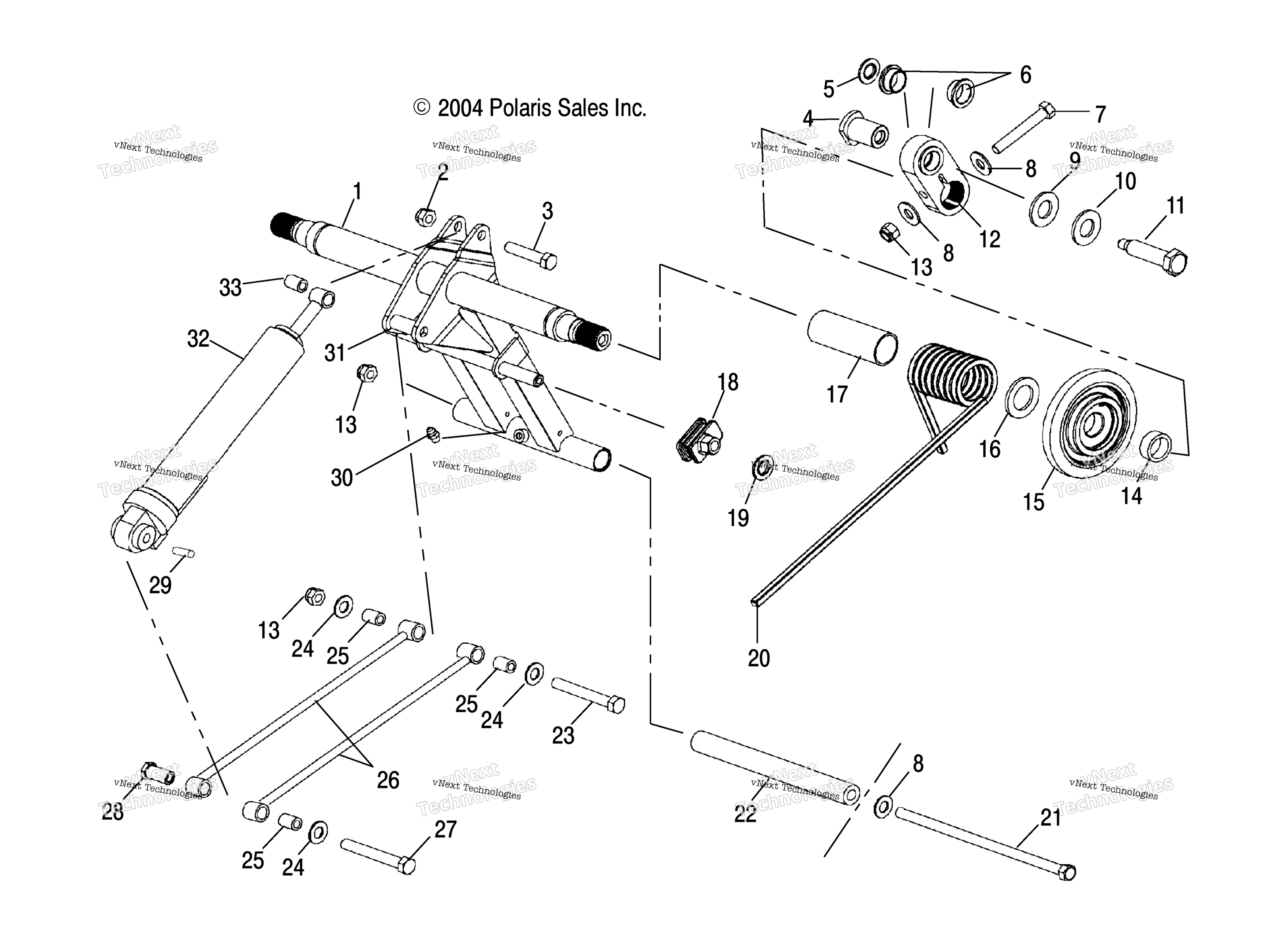 задний Torque Arm