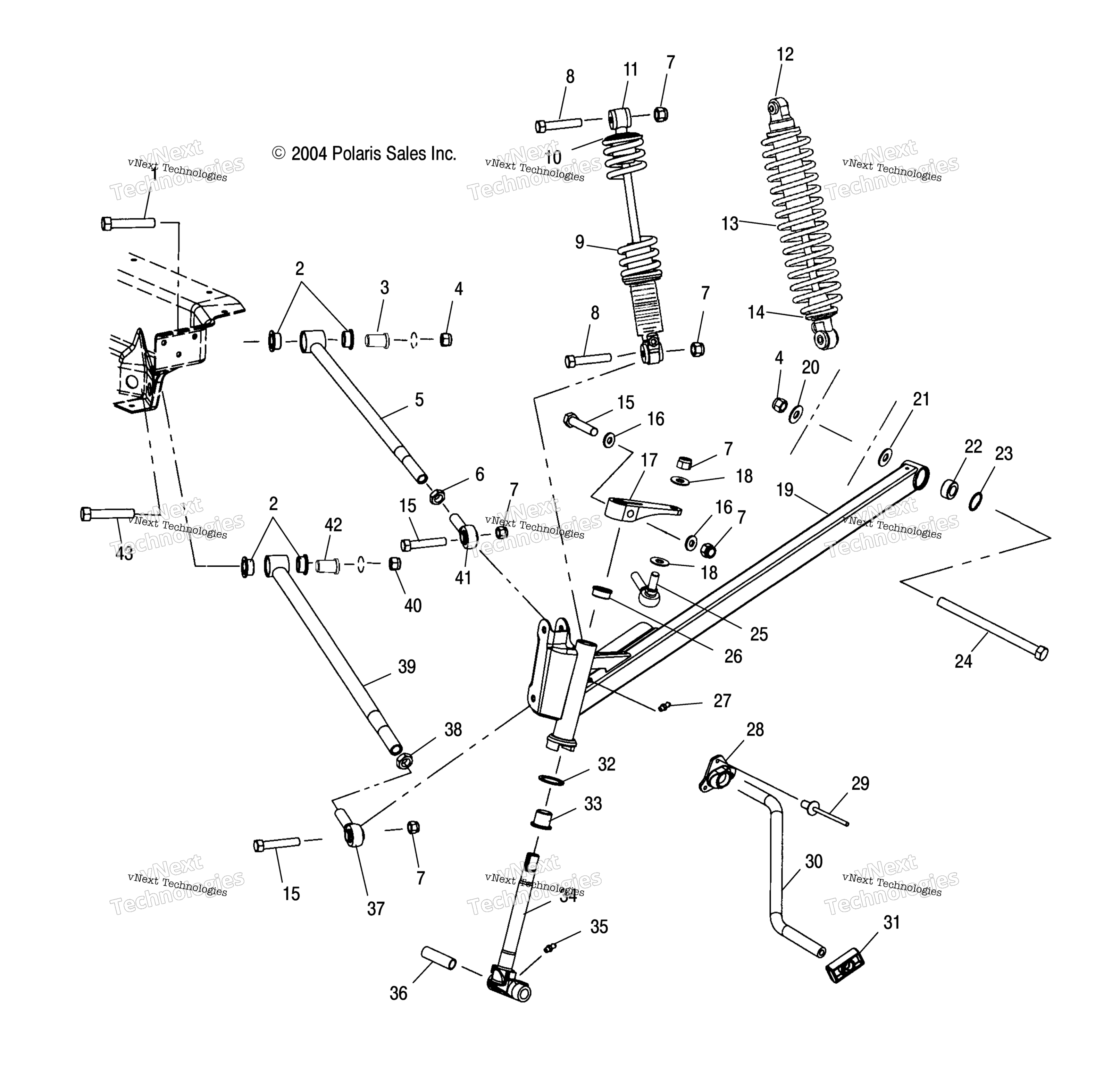 Передняя часть Suspension S05np5cs/A/B/Np6es/A/B/Ne5cs/Ne6es/Na6es/Ee