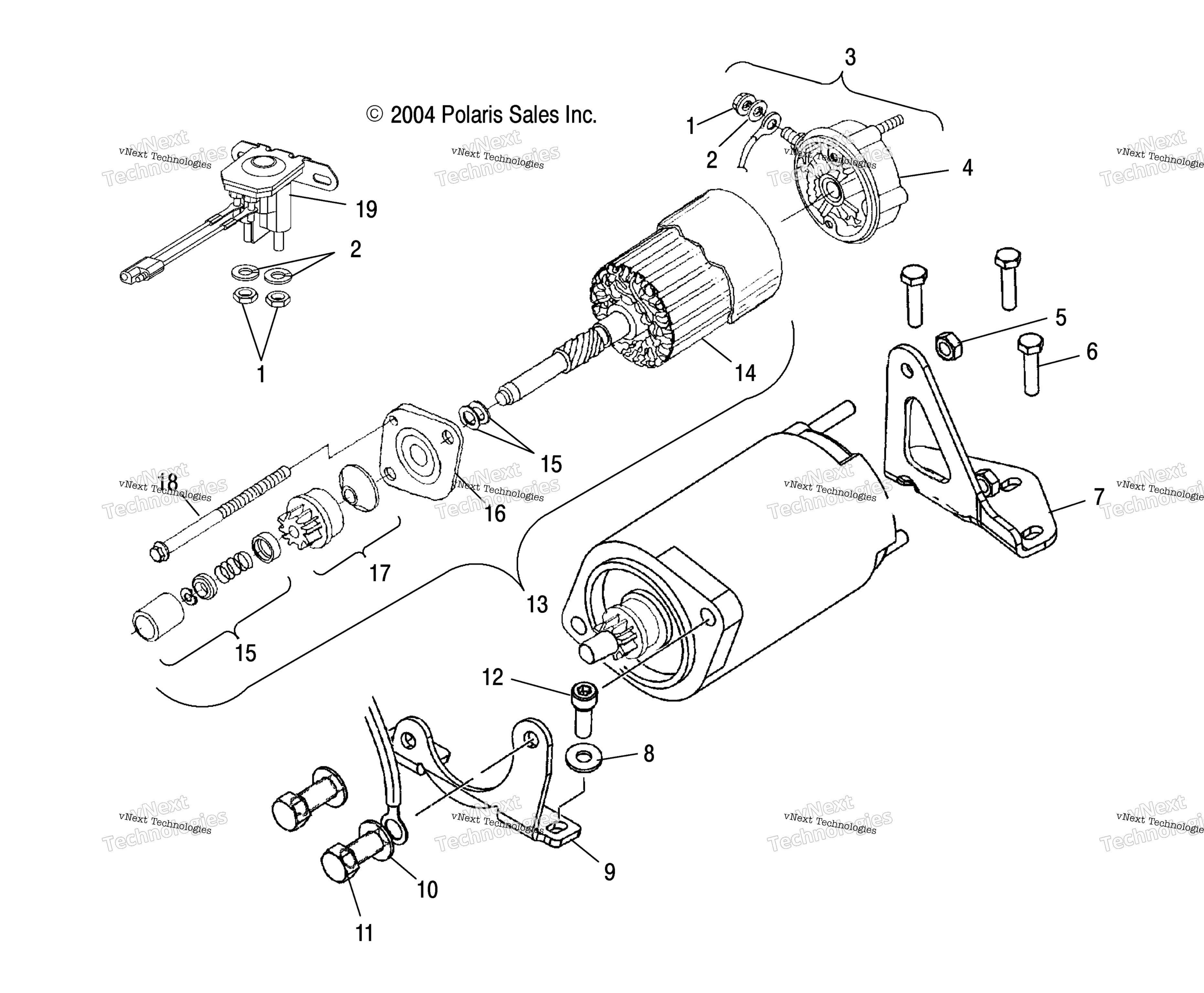 Пусковая система Motor S05np5cs/A/B/Np6es/A/B/Ne5cs/Ne6es/Na6es/Ee