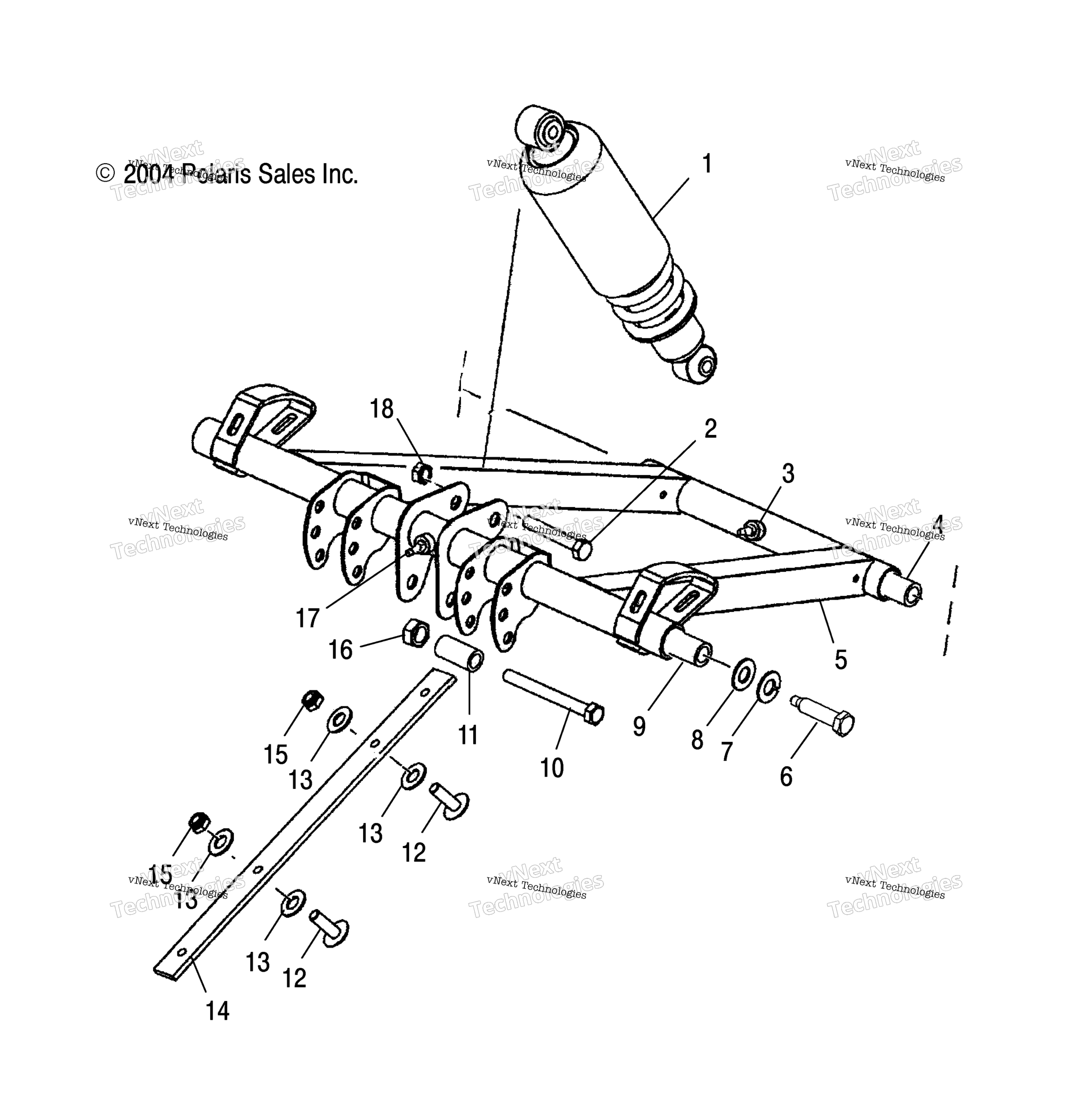 Передняя часть Torque Arm