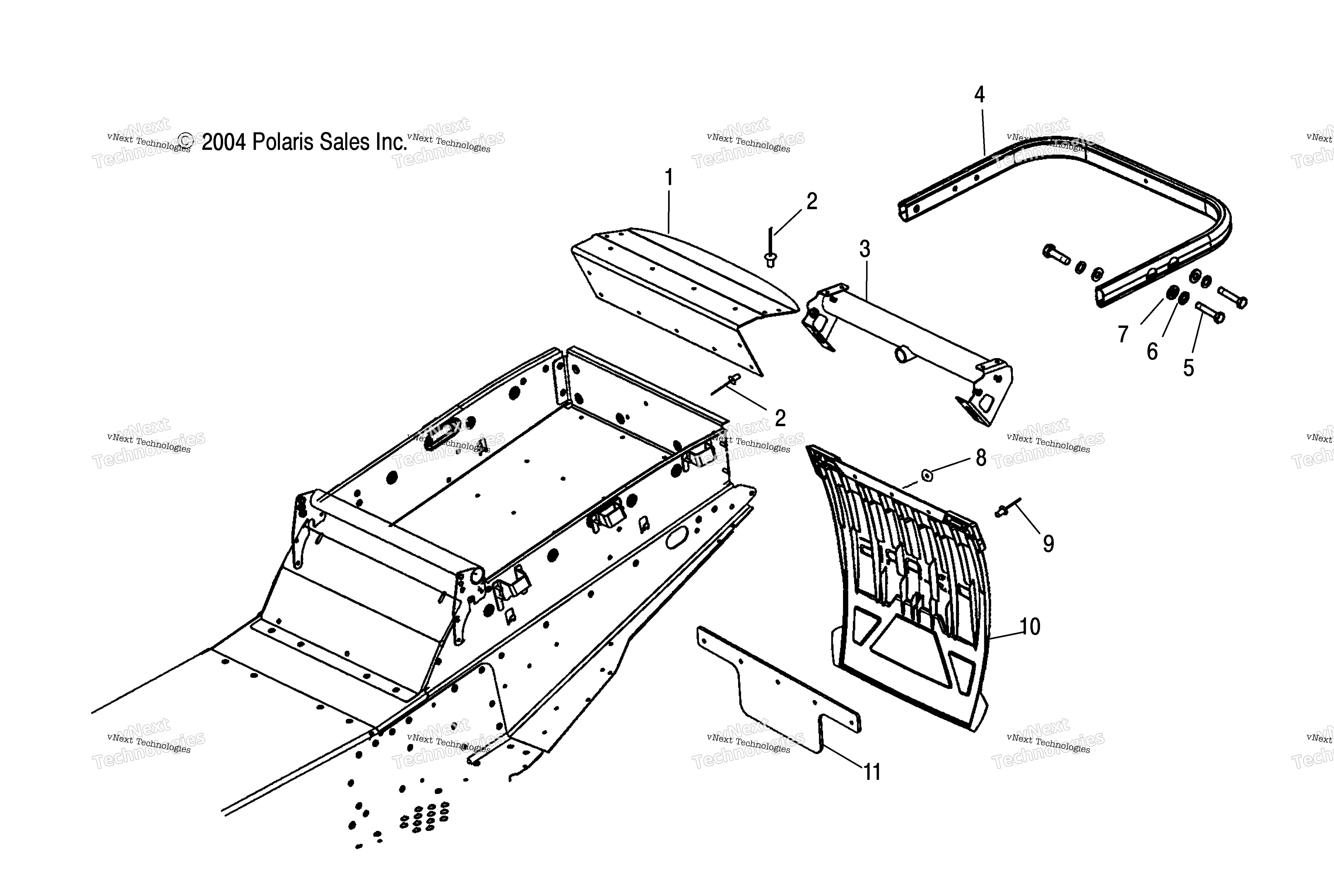 Bumper / Hitch / Flap / 6Eea / 6Esb / 6Eeb / 8Cs / 8Ce