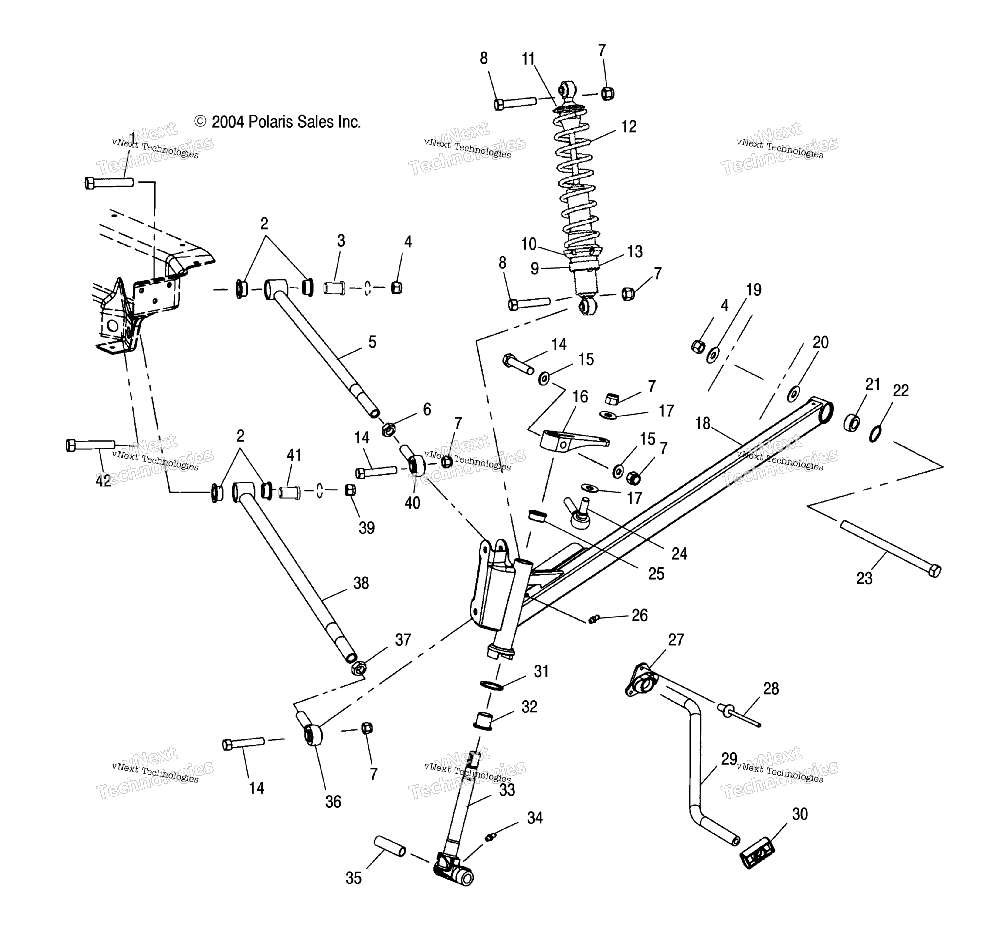 Передняя часть Suspension /6Eea/6Esb/6Eeb/8Cs/8Ce