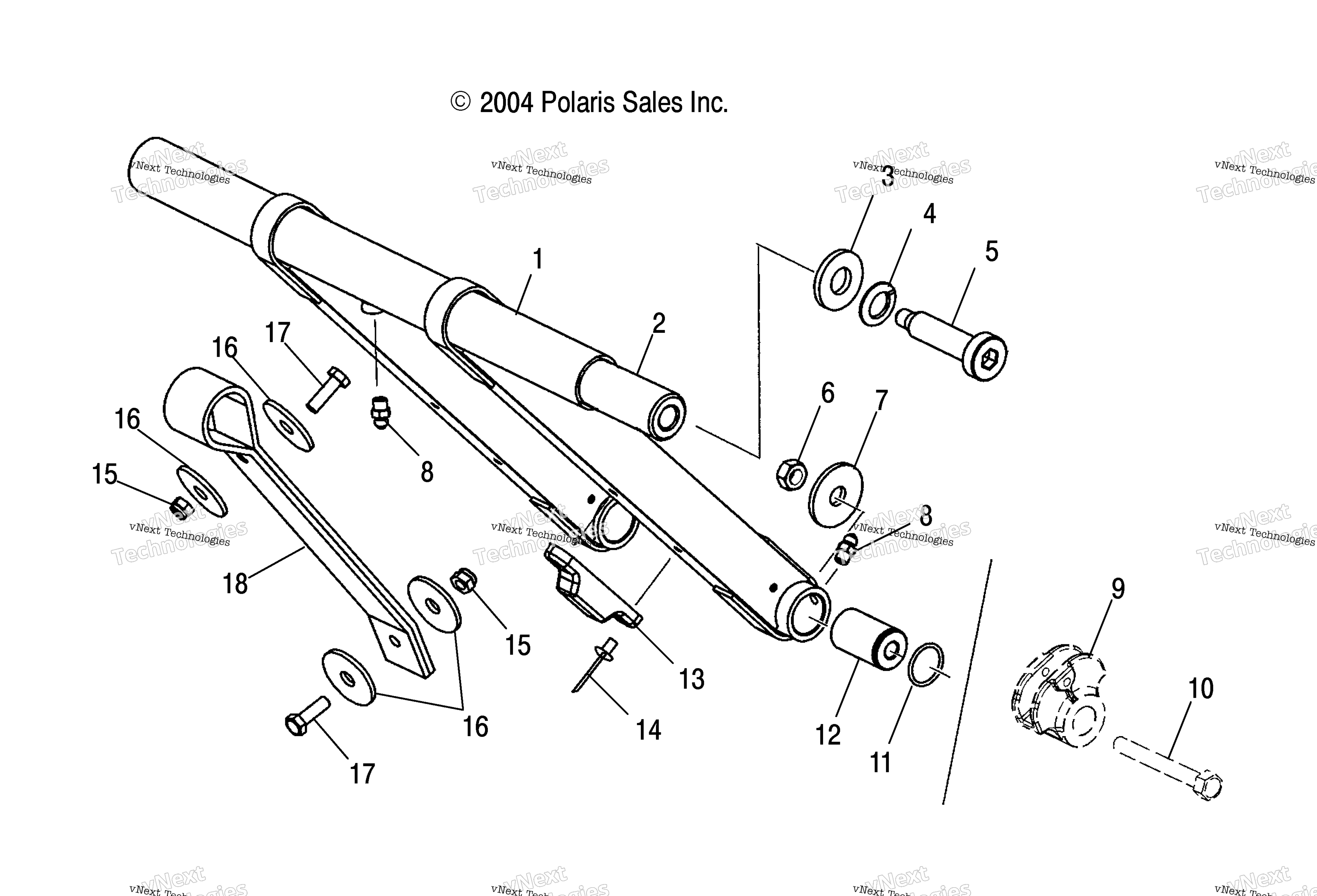 Передняя часть Torque Arm /6Eea/6Esb/6Eeb/8Cs/8Ce