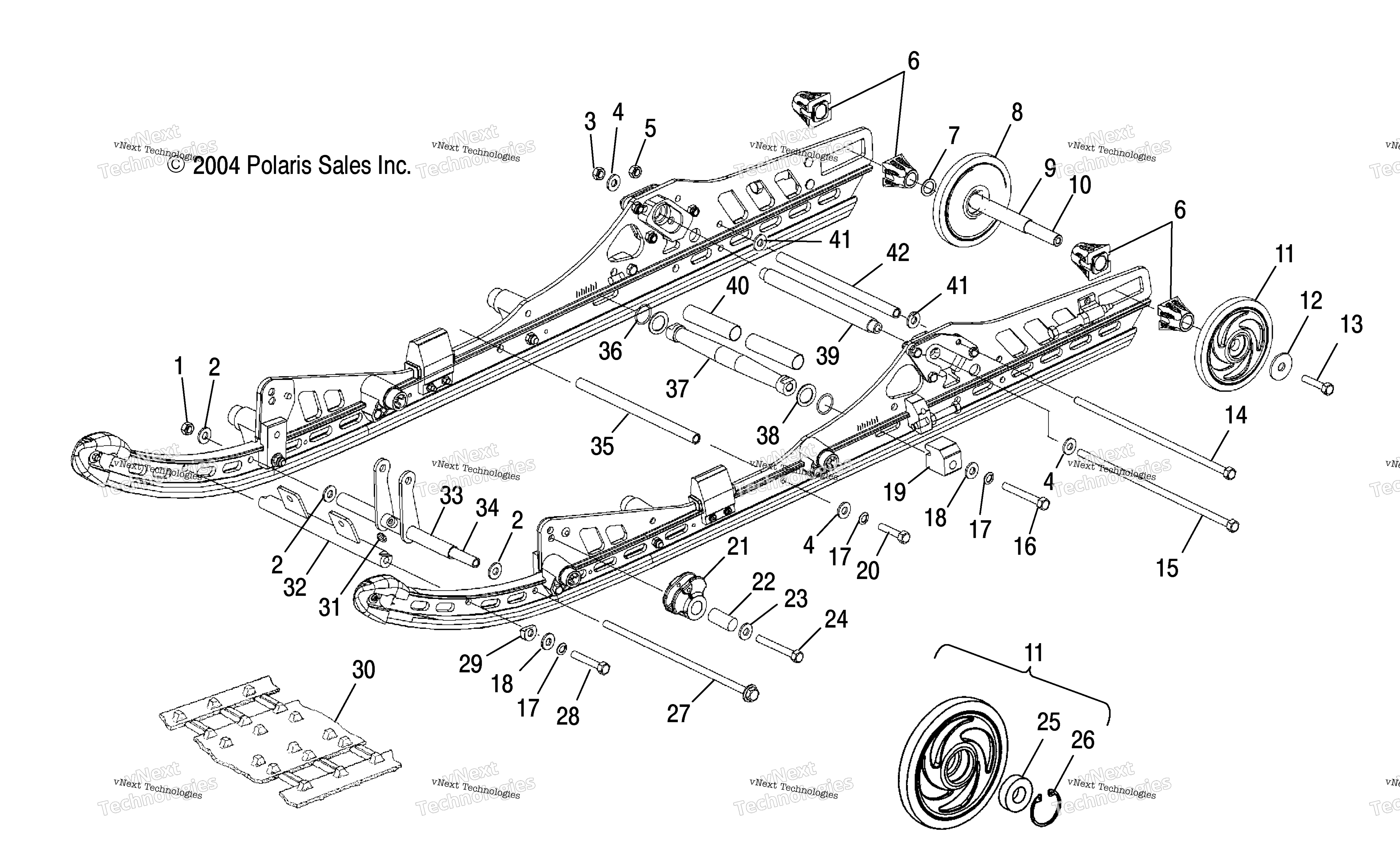 Задняя часть Suspension /6Eea/6Esb/6Eeb/8Cs/8Ce
