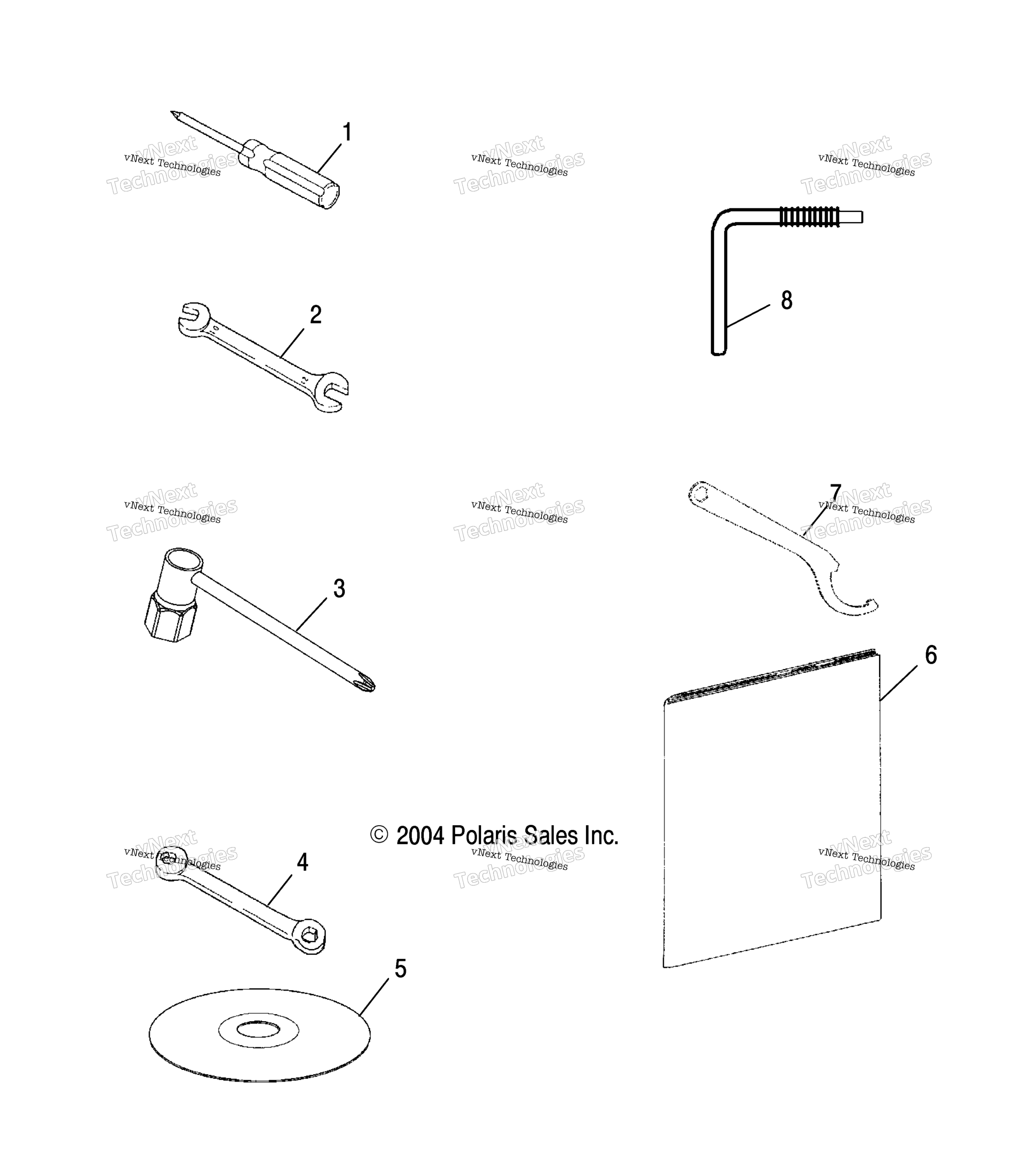 Инструмент Kit /6Eea/6Esb/6Eeb/8Cs/8Ce