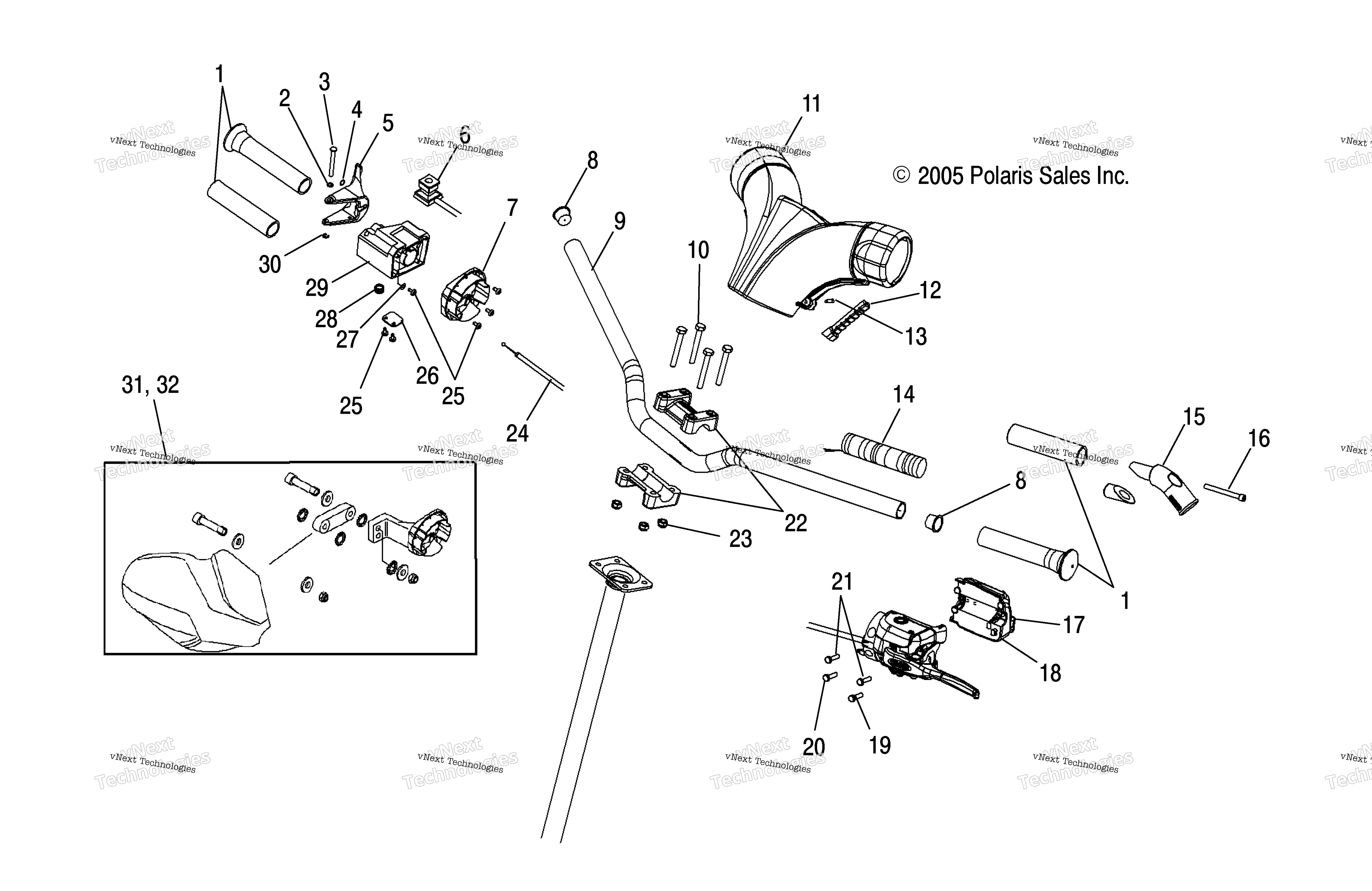 Руль Mounting & Controls /Fsa/Fsb/Me6fs/Mc6fs