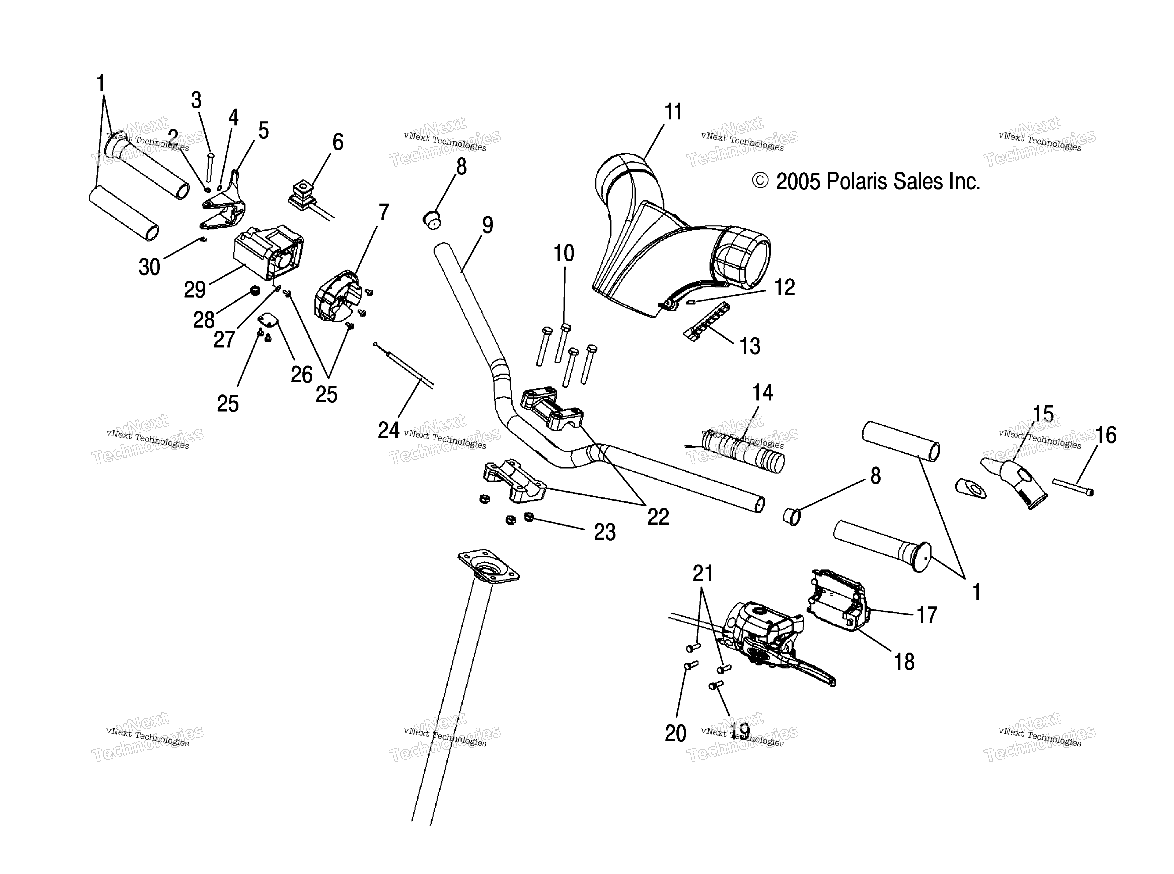 Руль Mounting & Controls /Hsa/Hsb/Me7hs/Mp8ds/Dsa/Dsb/Me8ds