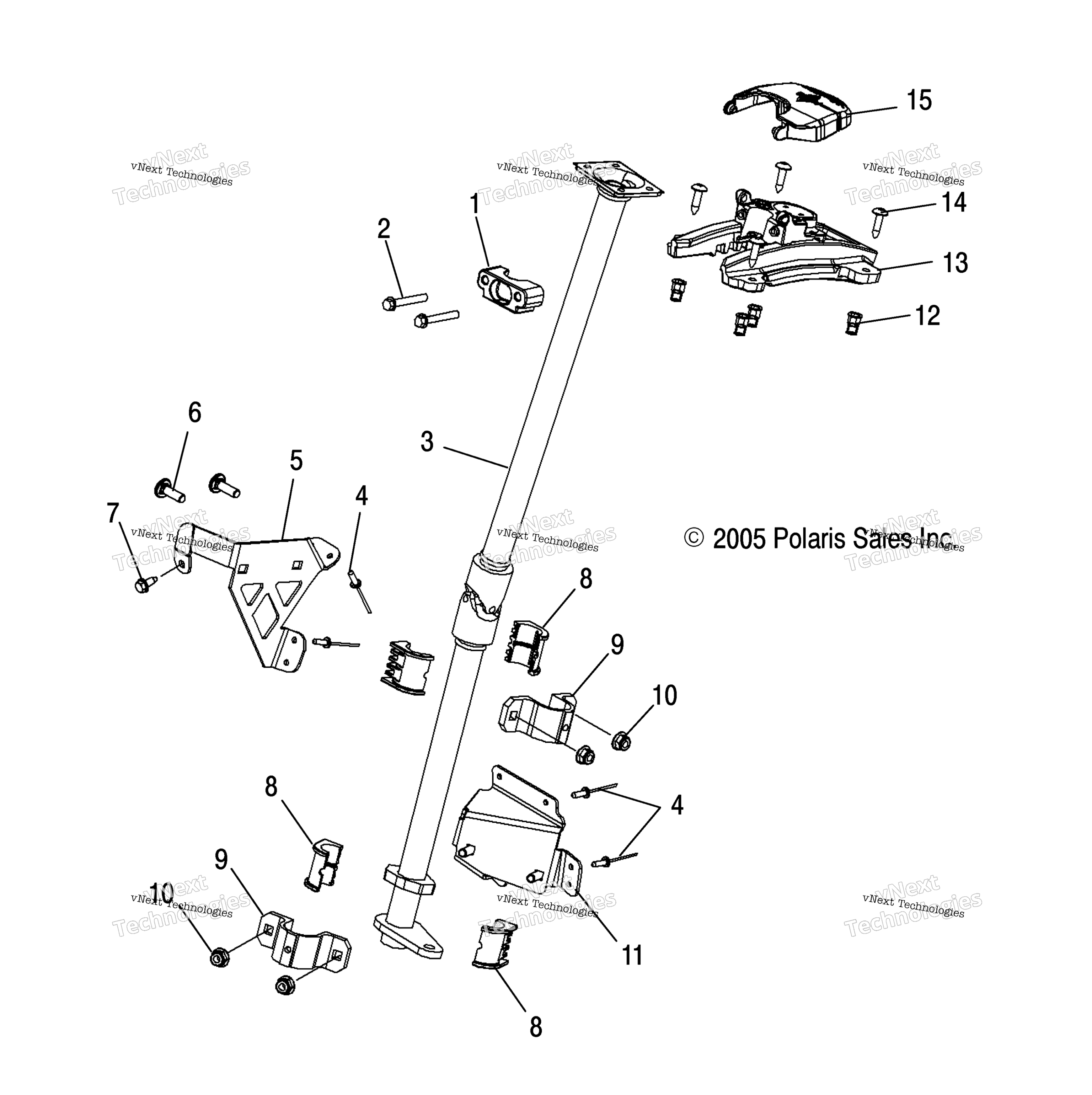 Рулевое управление Post, Assembly /Hsa/Hsb/Me7hs/Mp8ds/Dsa/Dsb/Me8ds