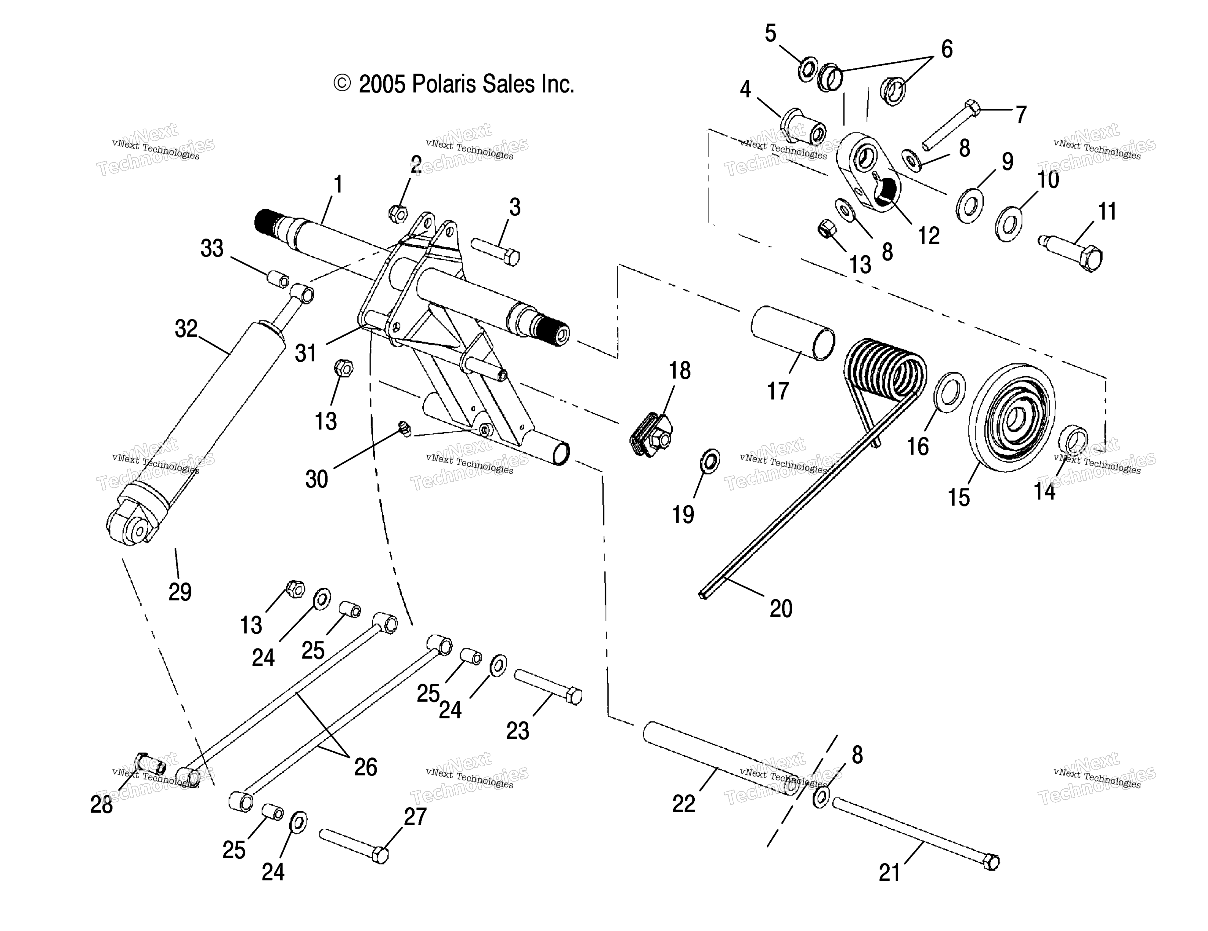 Torque Arm, задний