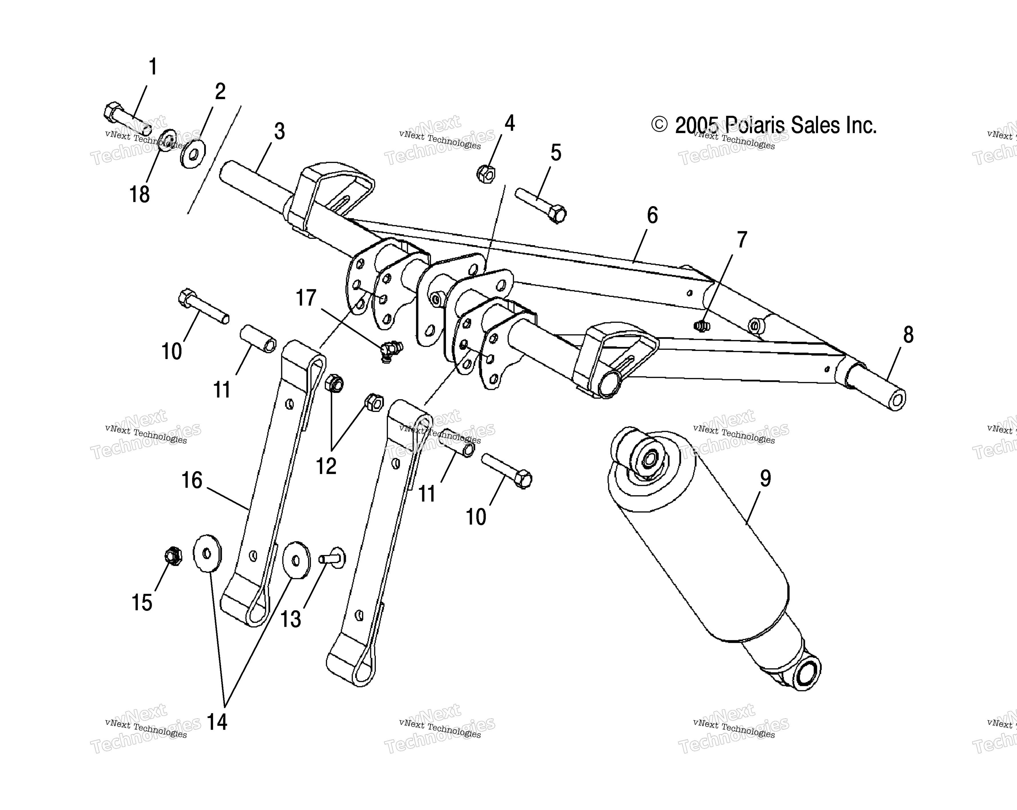 Torque Arm, передний S06pk7 / Pl7 / Pm7 / Pl8 / Pm8 / Pn8 / Pr8 All Options