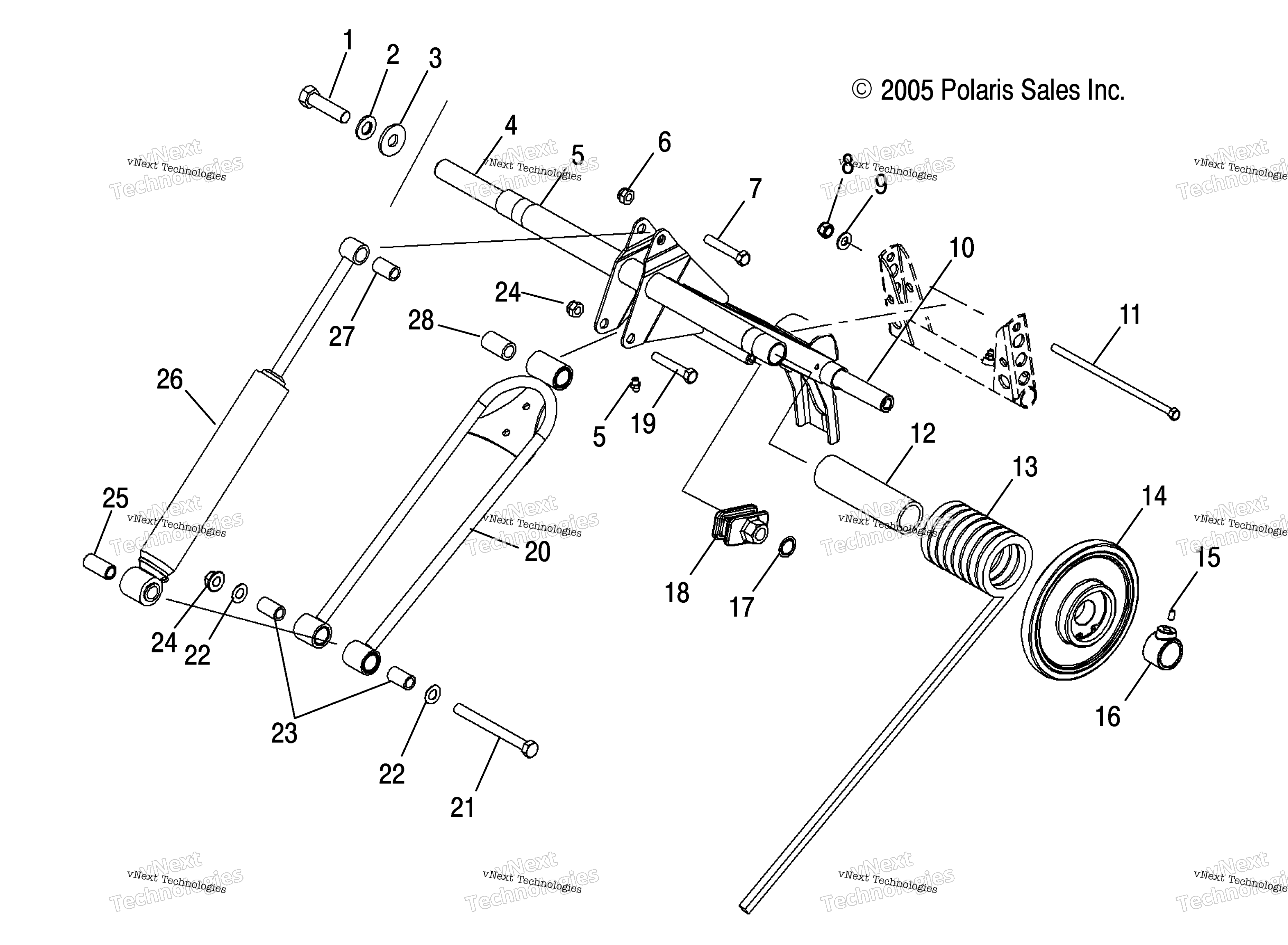 Torque Arm, задний S06pk7 / Pl7 / Pm7 / Pl8 / Pm8 / Pn8 / Pr8 All Options
