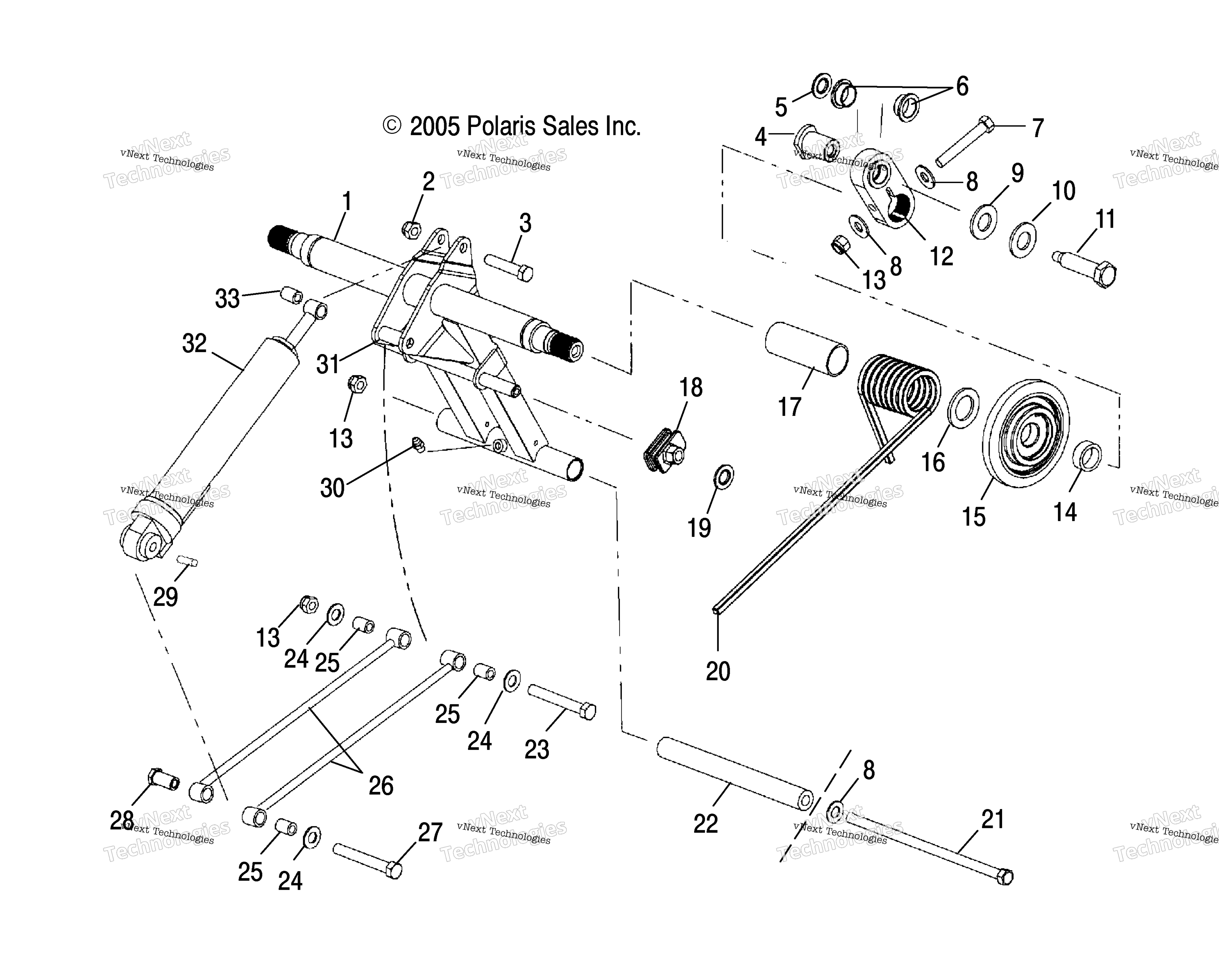 Torque Arm, задний
