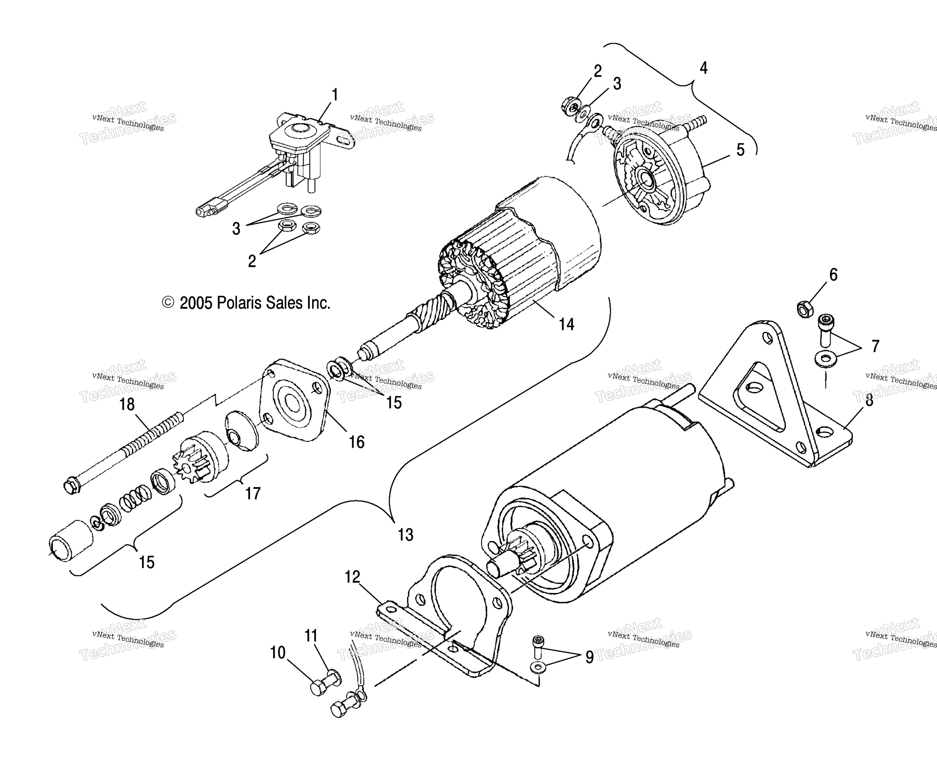 двигатель Starting Motor