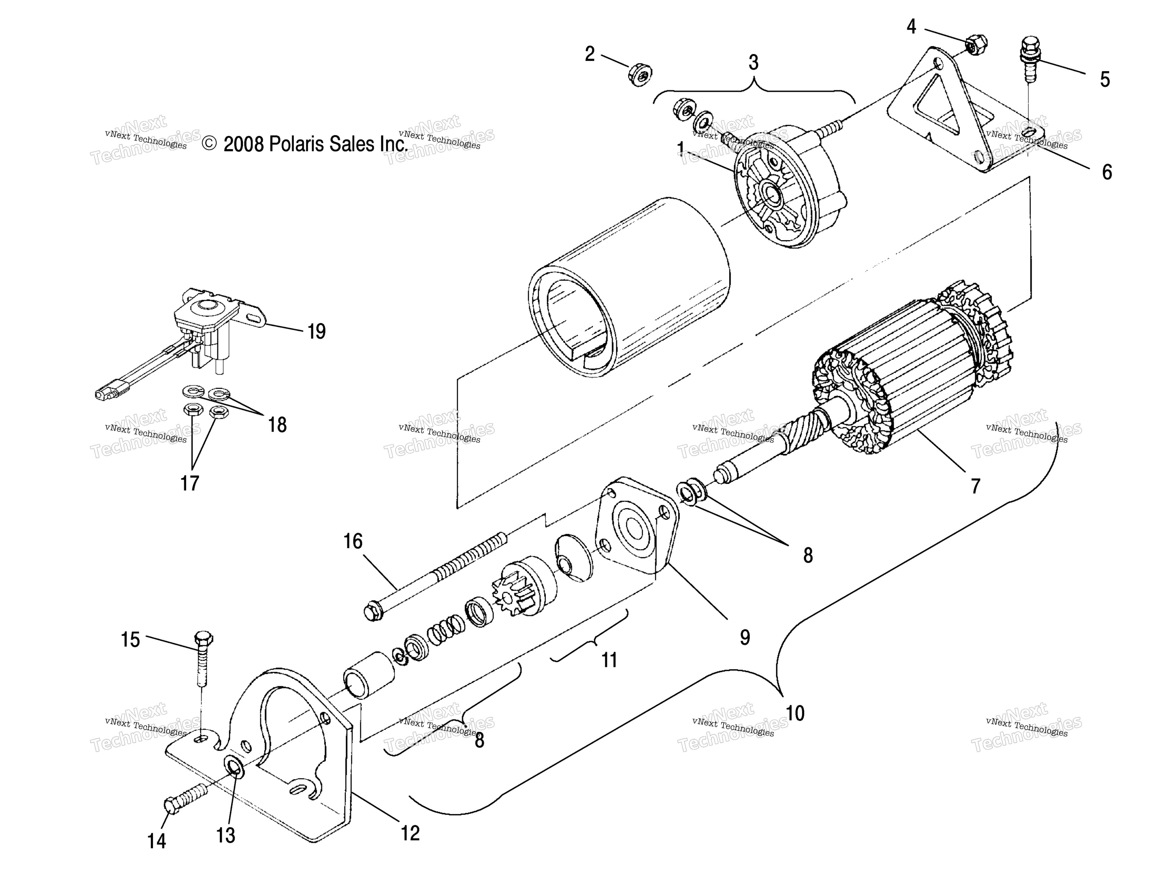двигатель Starting Motor