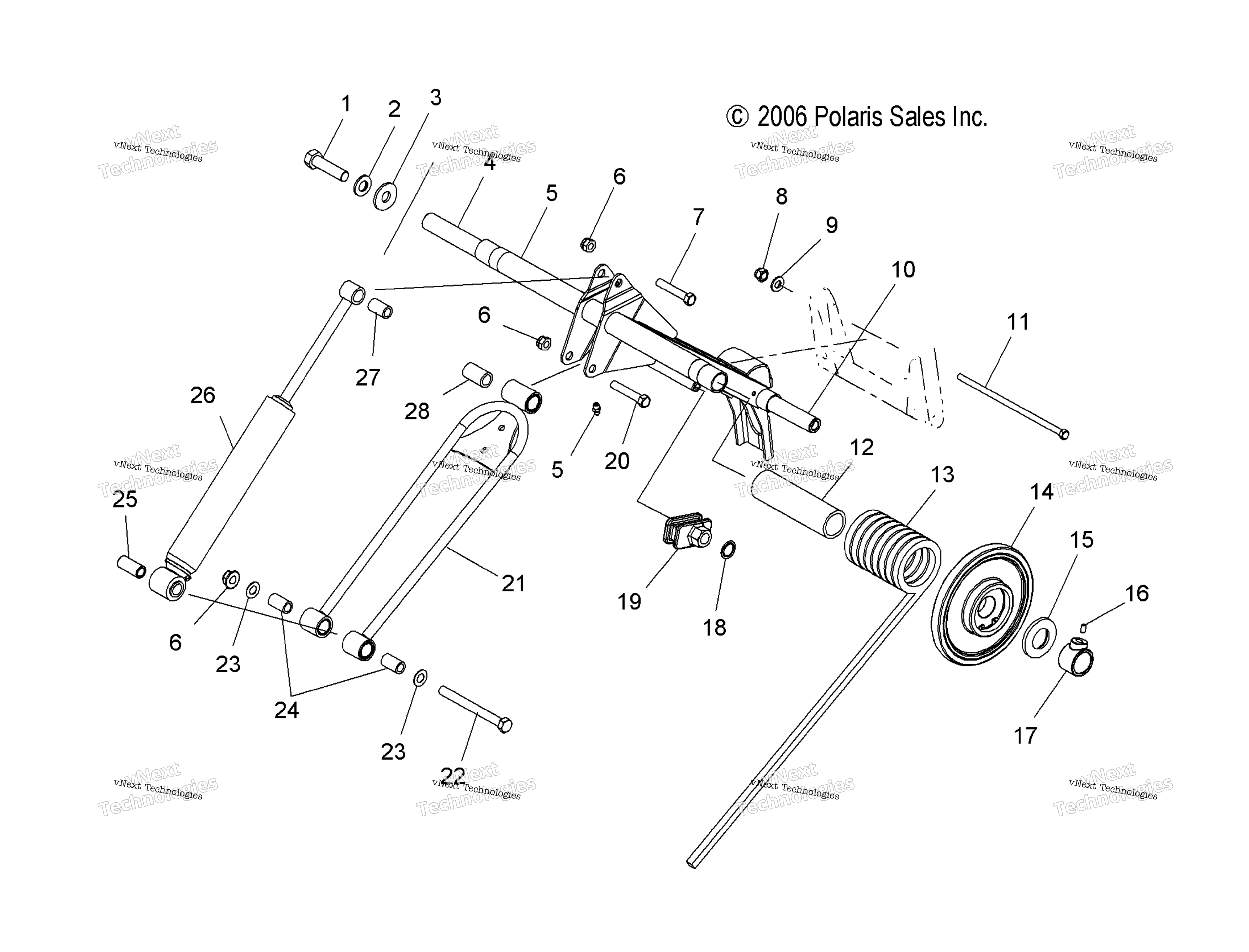 Torque Arm, задний