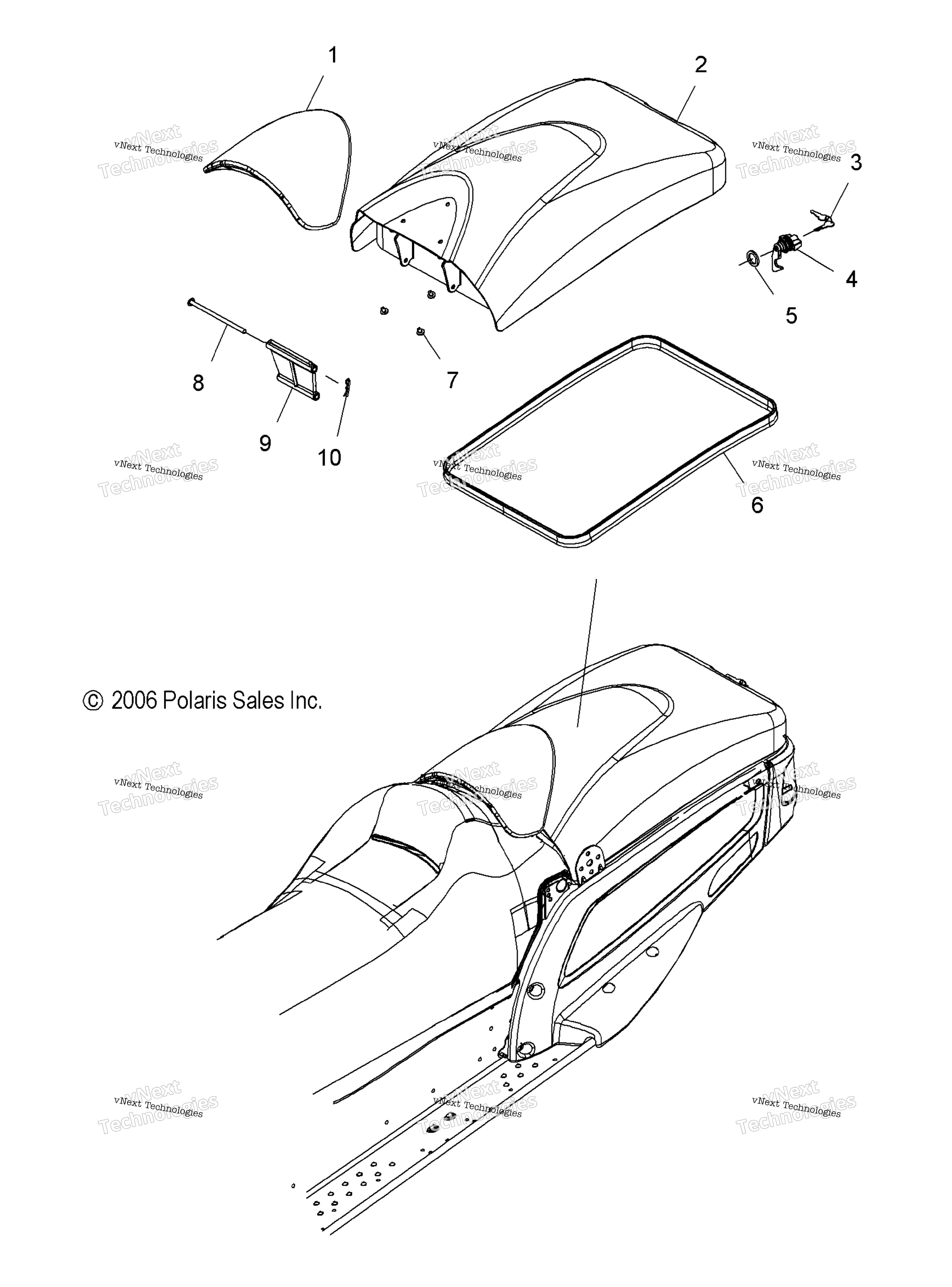 Trunk Cover, задний