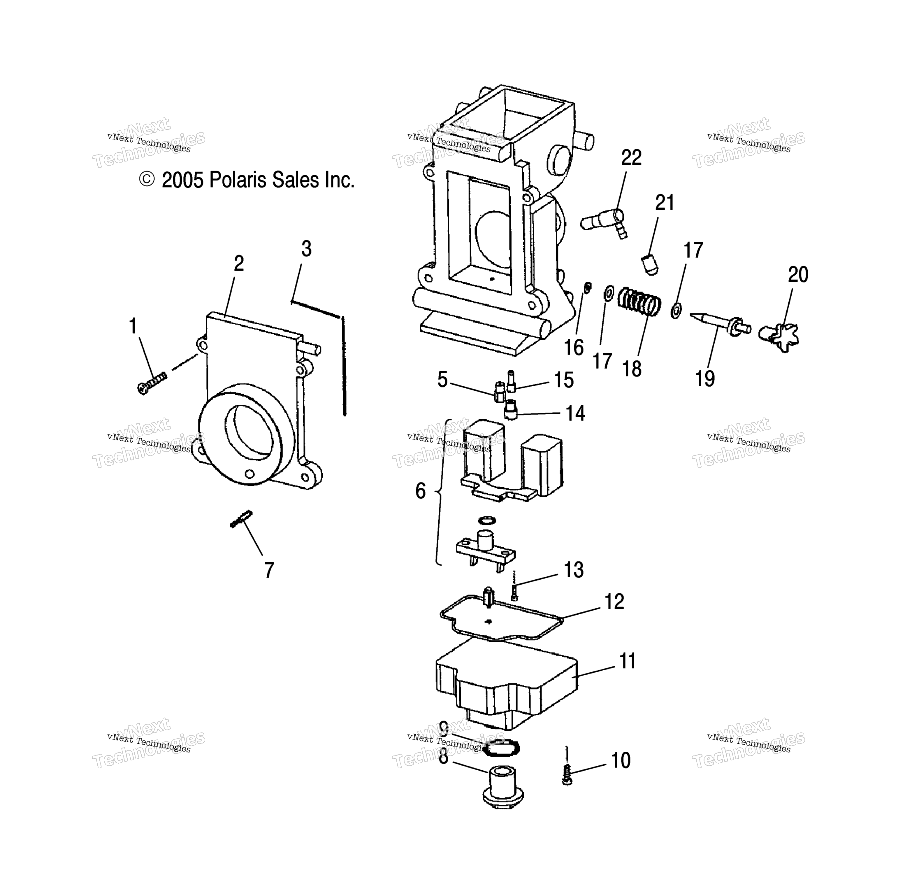 Engine, Carburetor, нижний