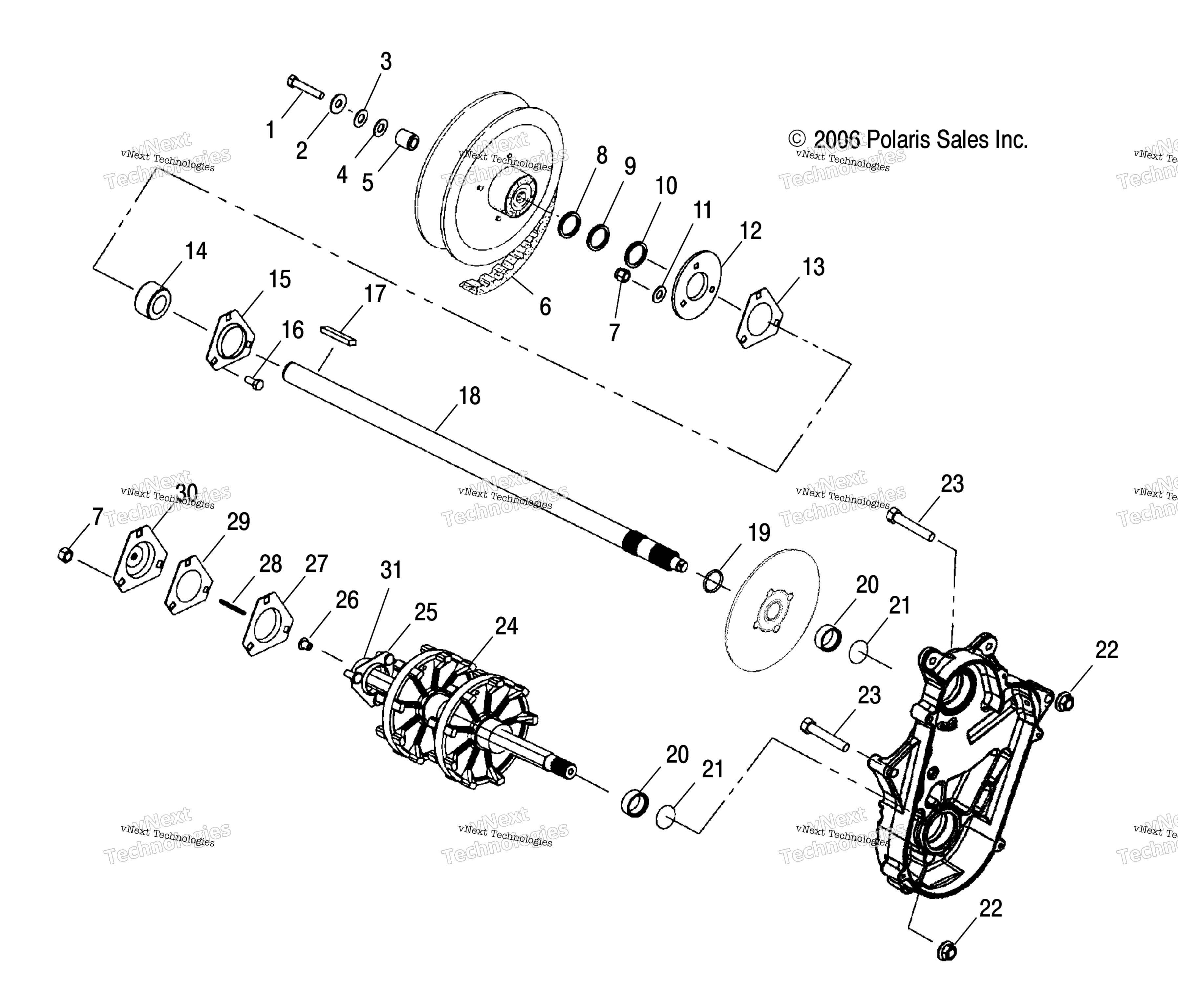 Привод Train, Drive Shaft & Jackshaft
