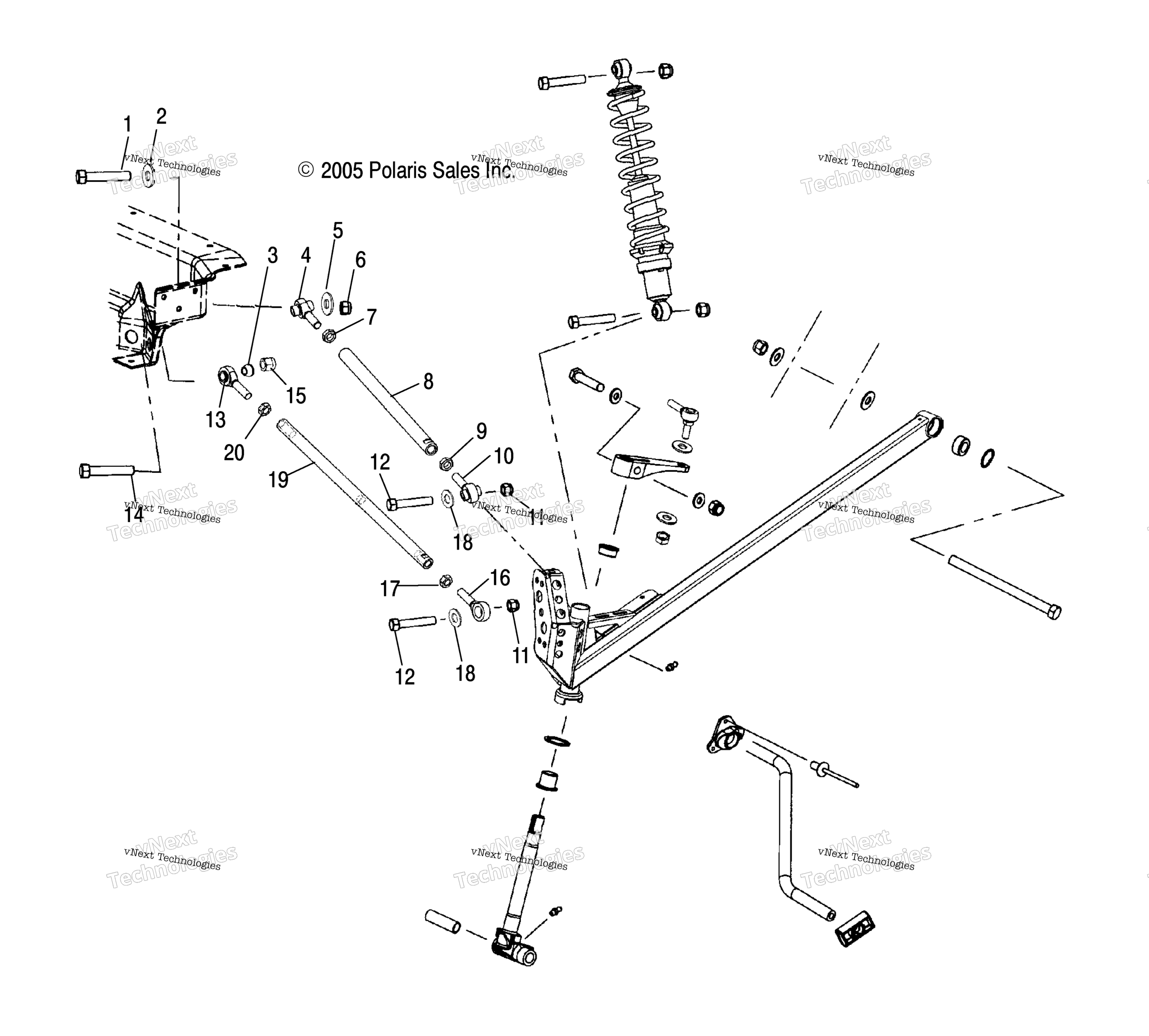 Подвеска, передняя & Radius Rods