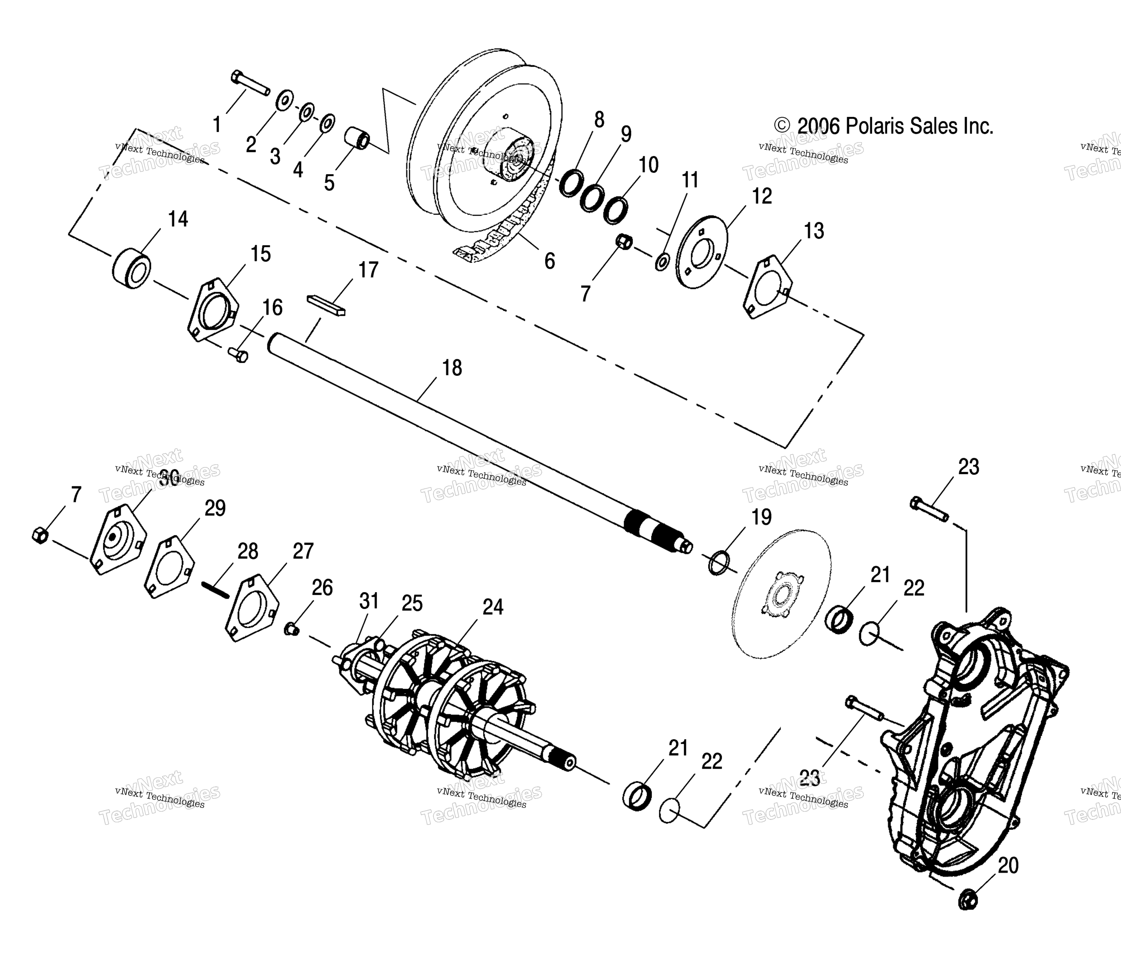 Привод Train, Drive Shaft & Jackshaft
