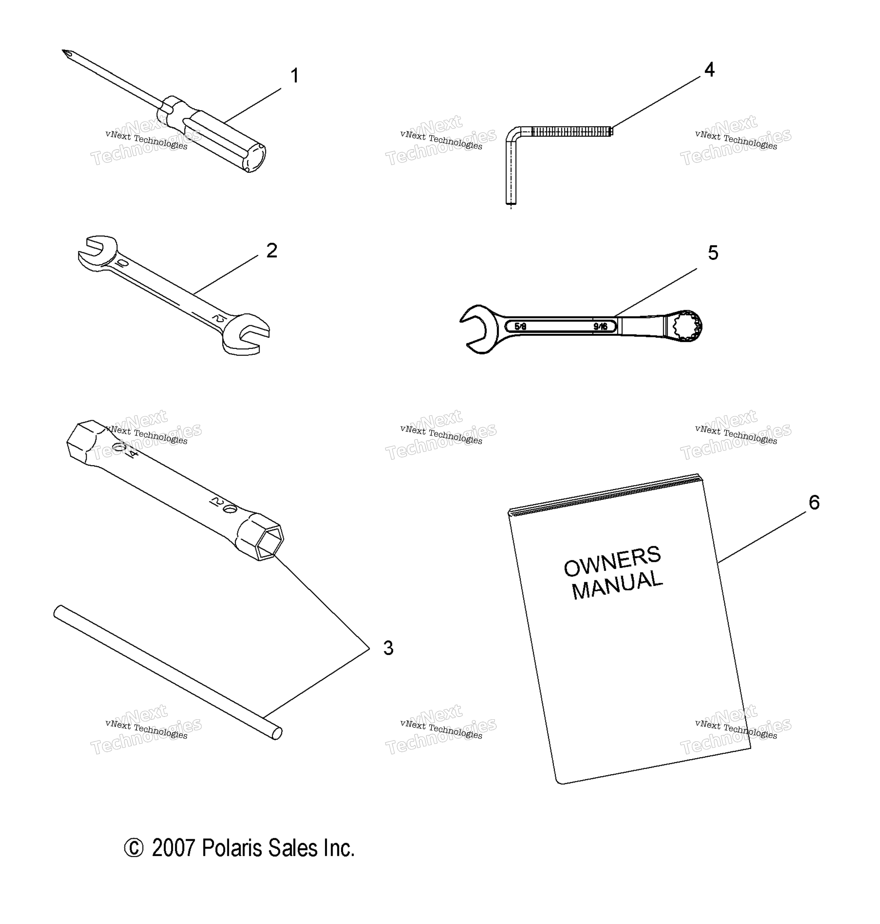 Tools, инструмент комплект & Owners Manual