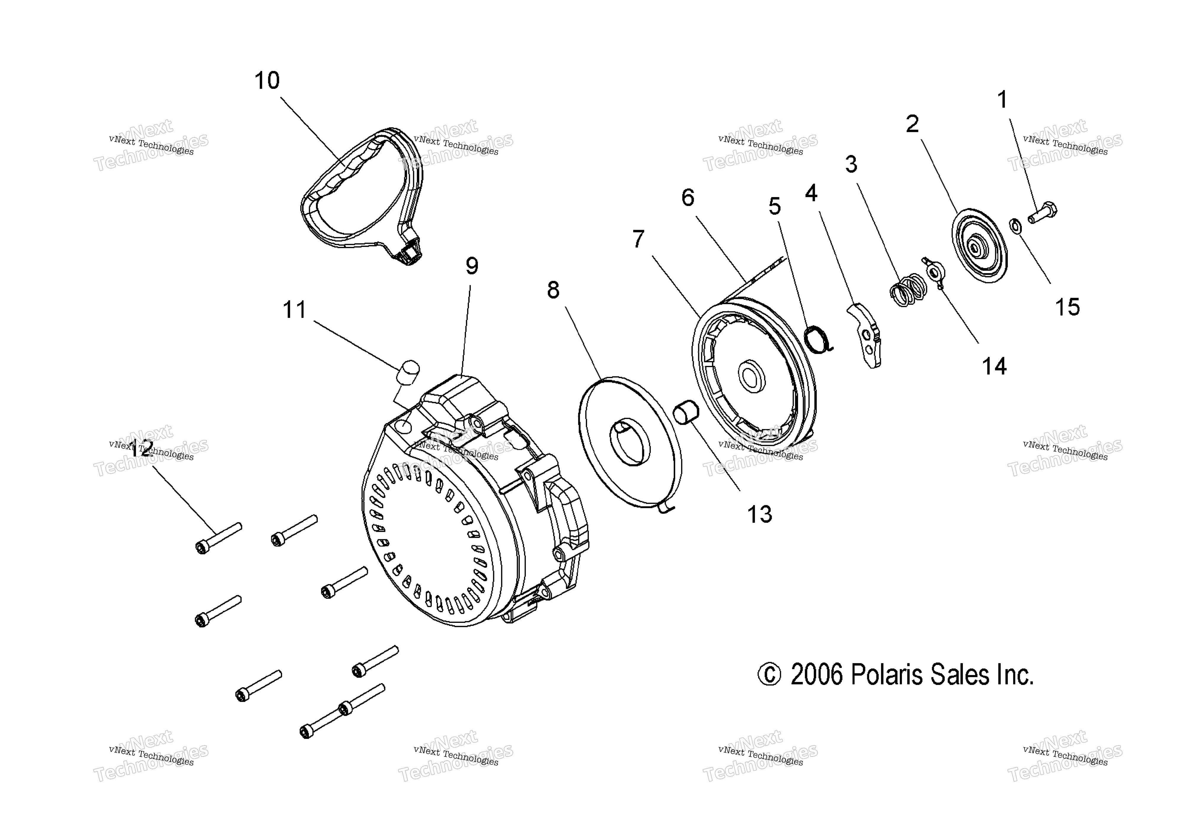 Engine, Recoil стартер All Options