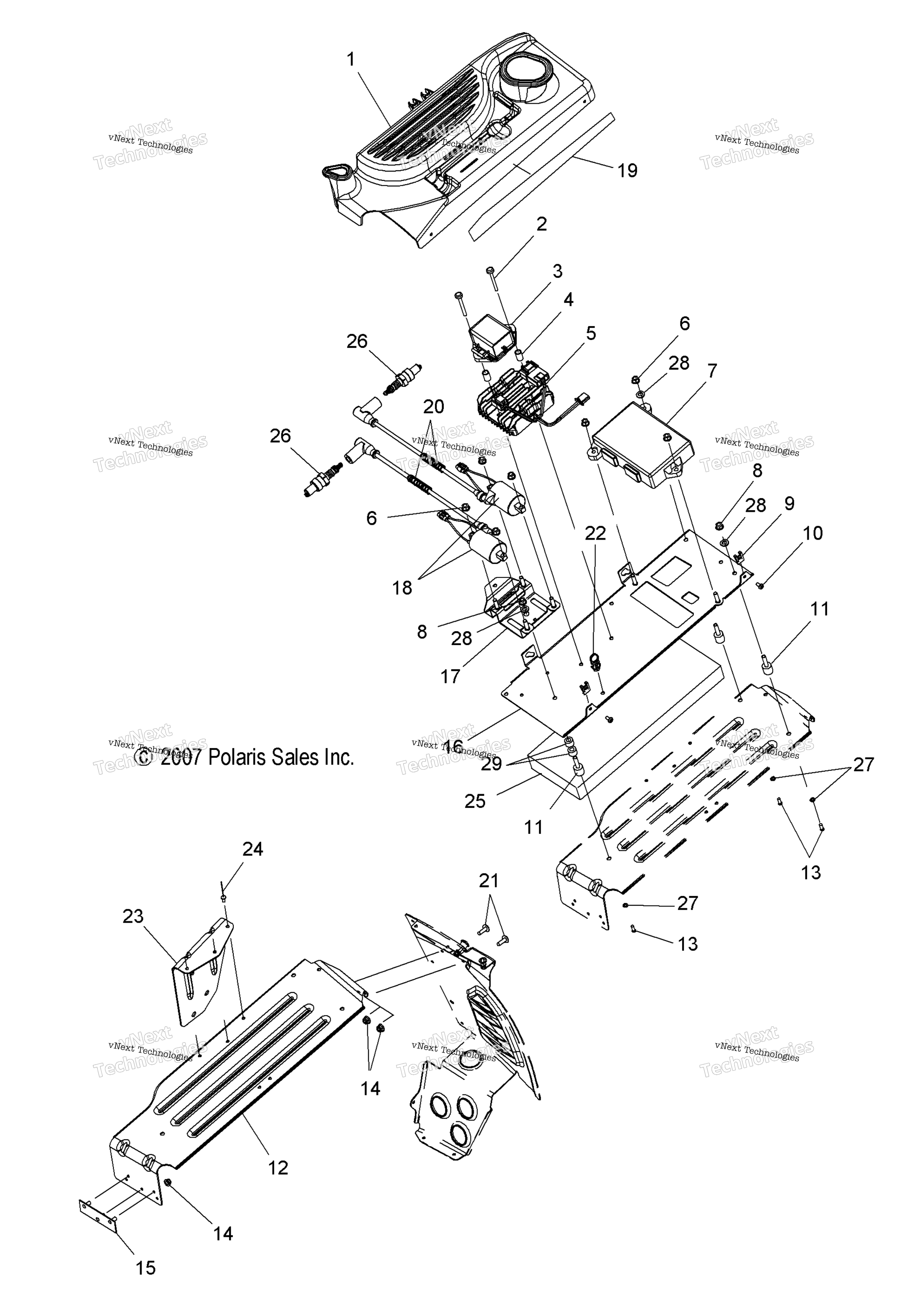 Electrical, электрооборудование Plate Asm. & Clutchguard