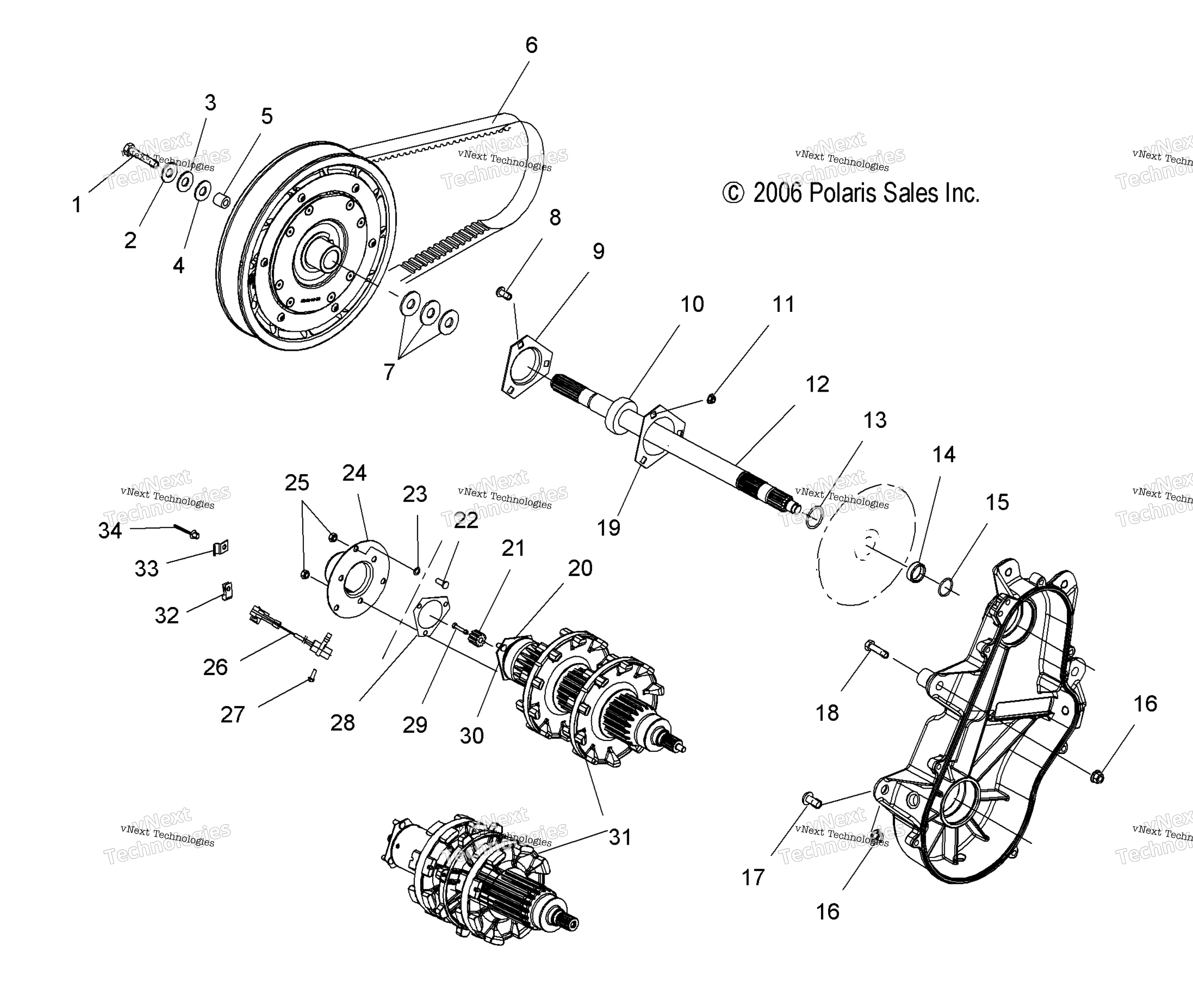 Привод Train, Drive Shaft & Jackshaft