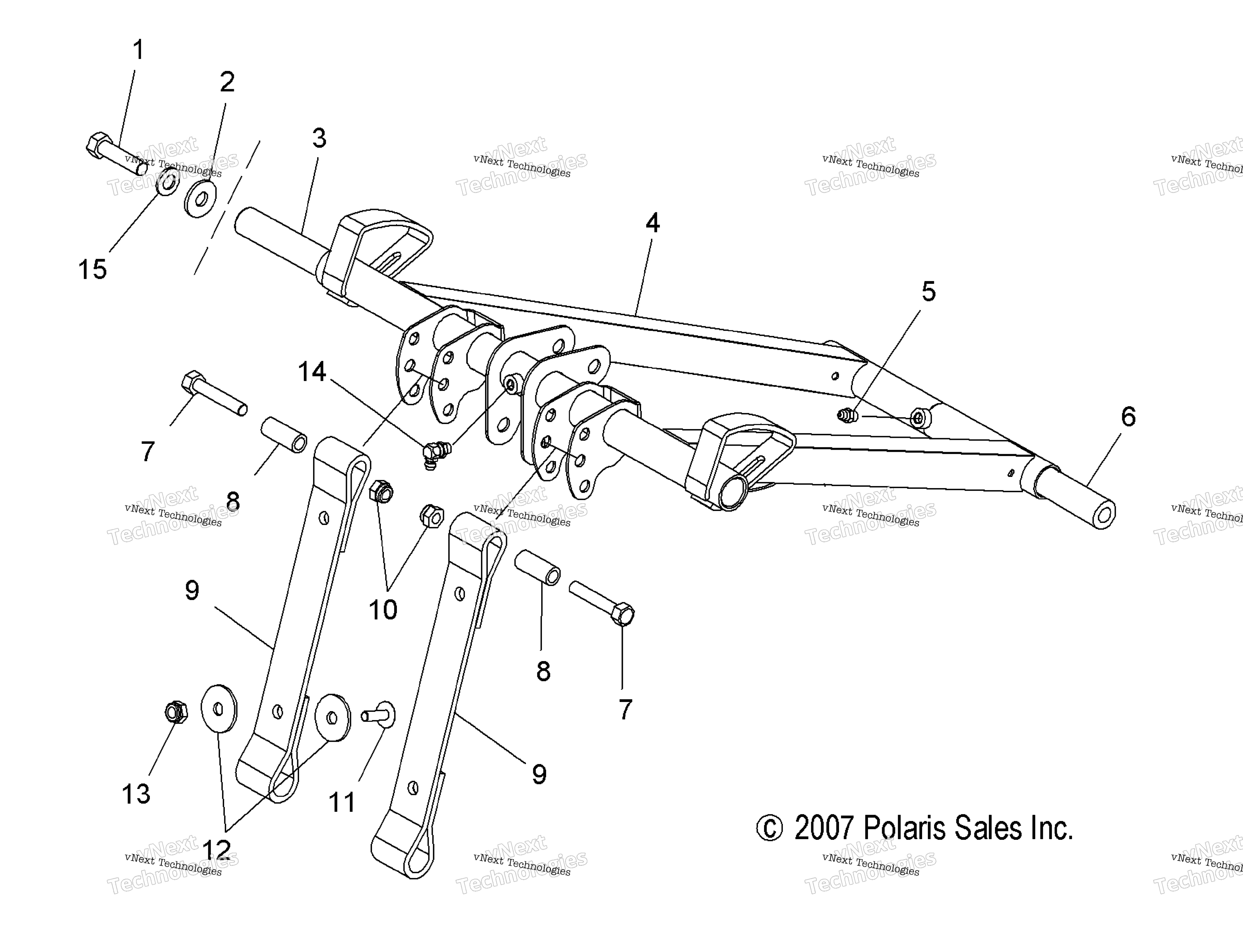 Suspension, Torque Arm, передний