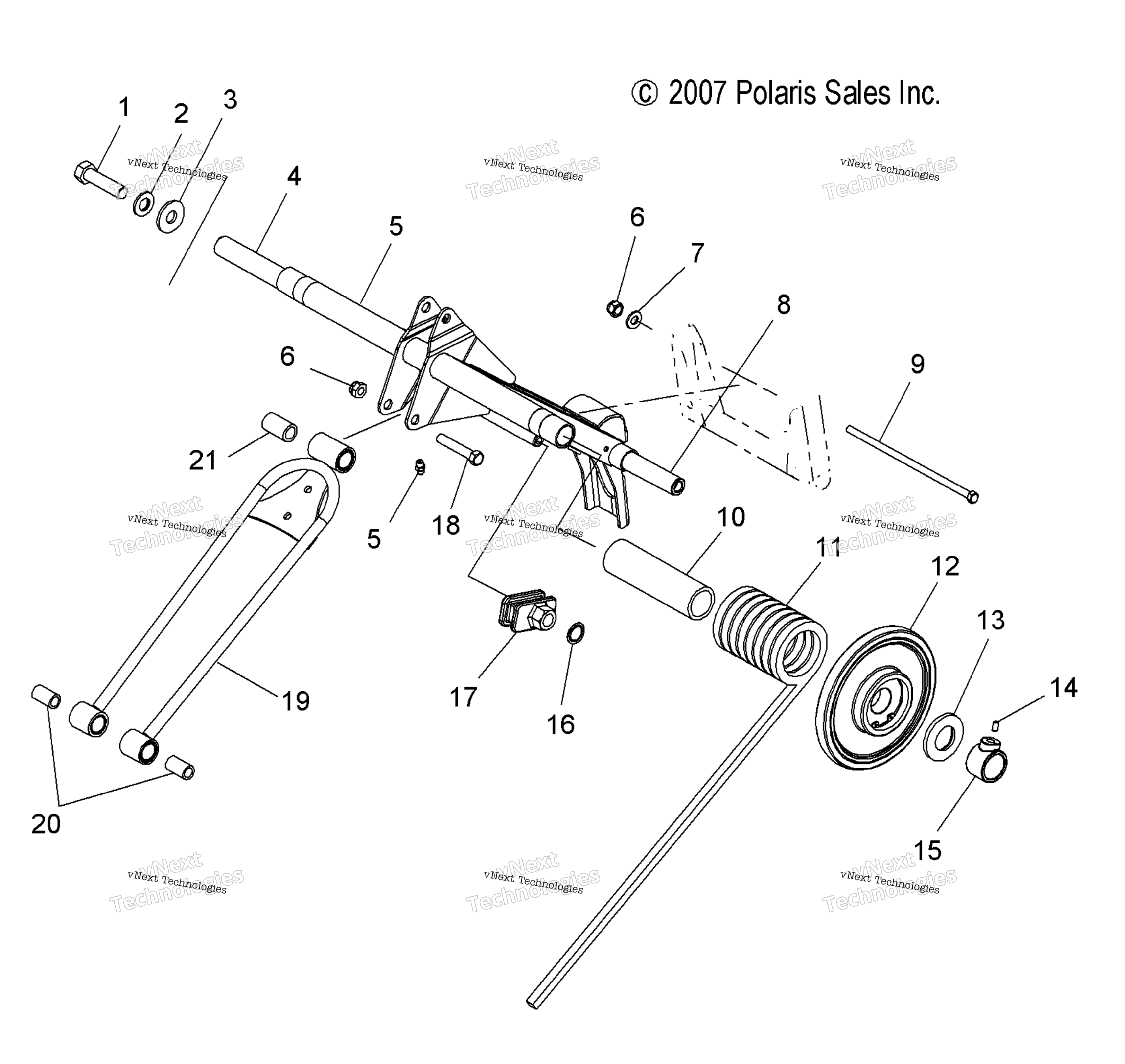 Suspension, Torque Arm, задний