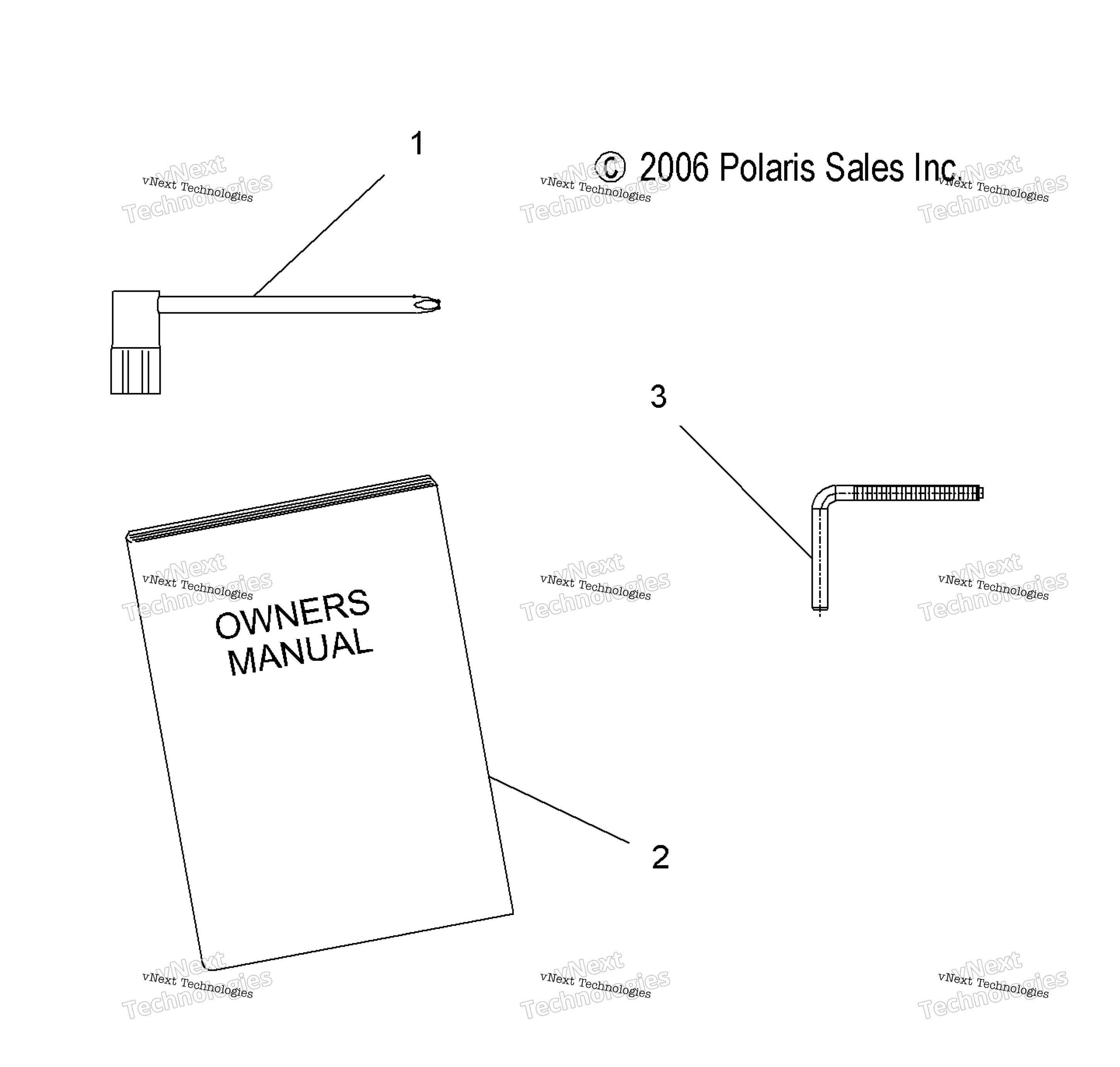 Tools, инструмент комплект & Owners Manual