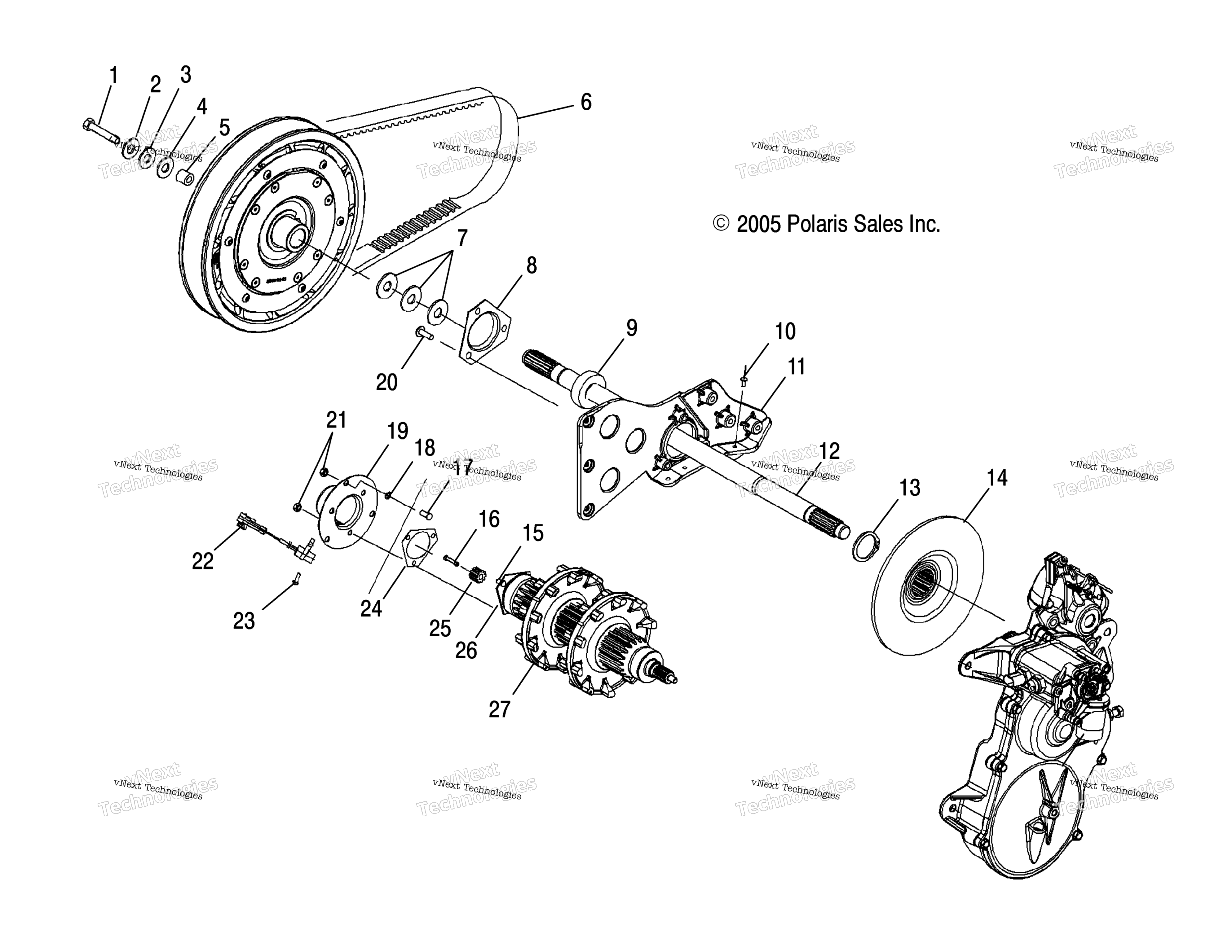 Привод Train, Drive Shaft & Jackshaft