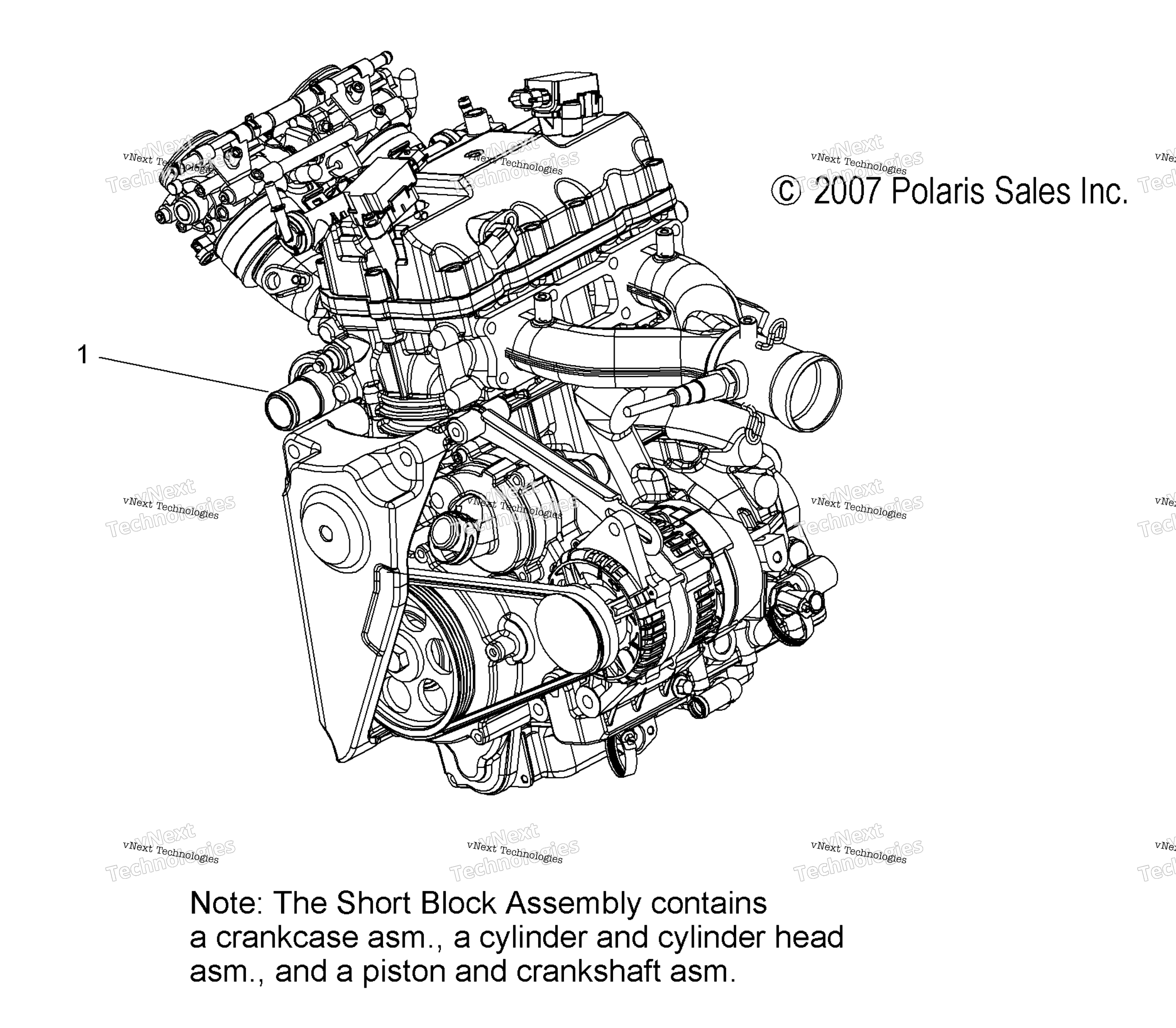 двигатель Short Block