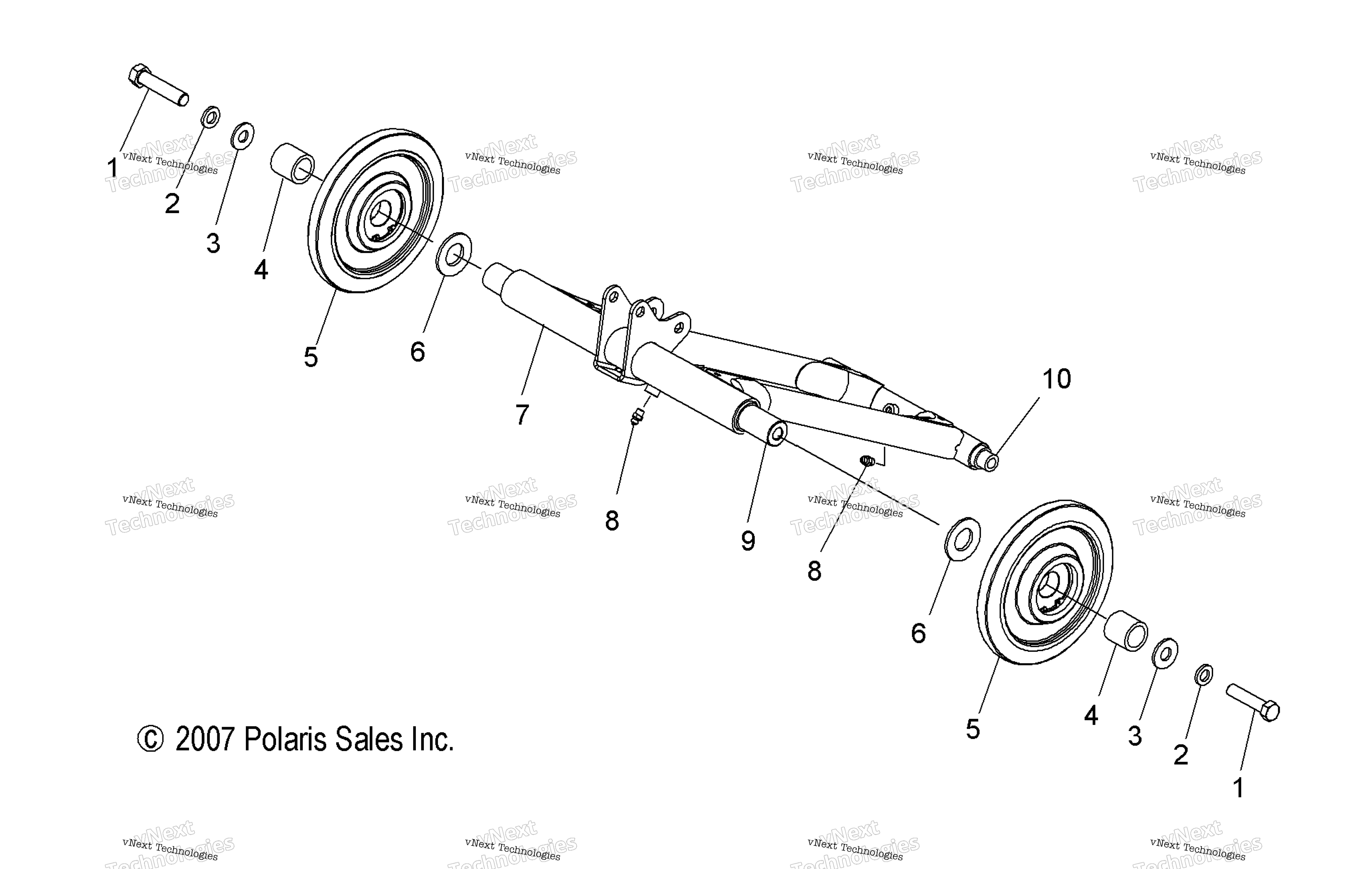 Suspension, Torque Arm, задний