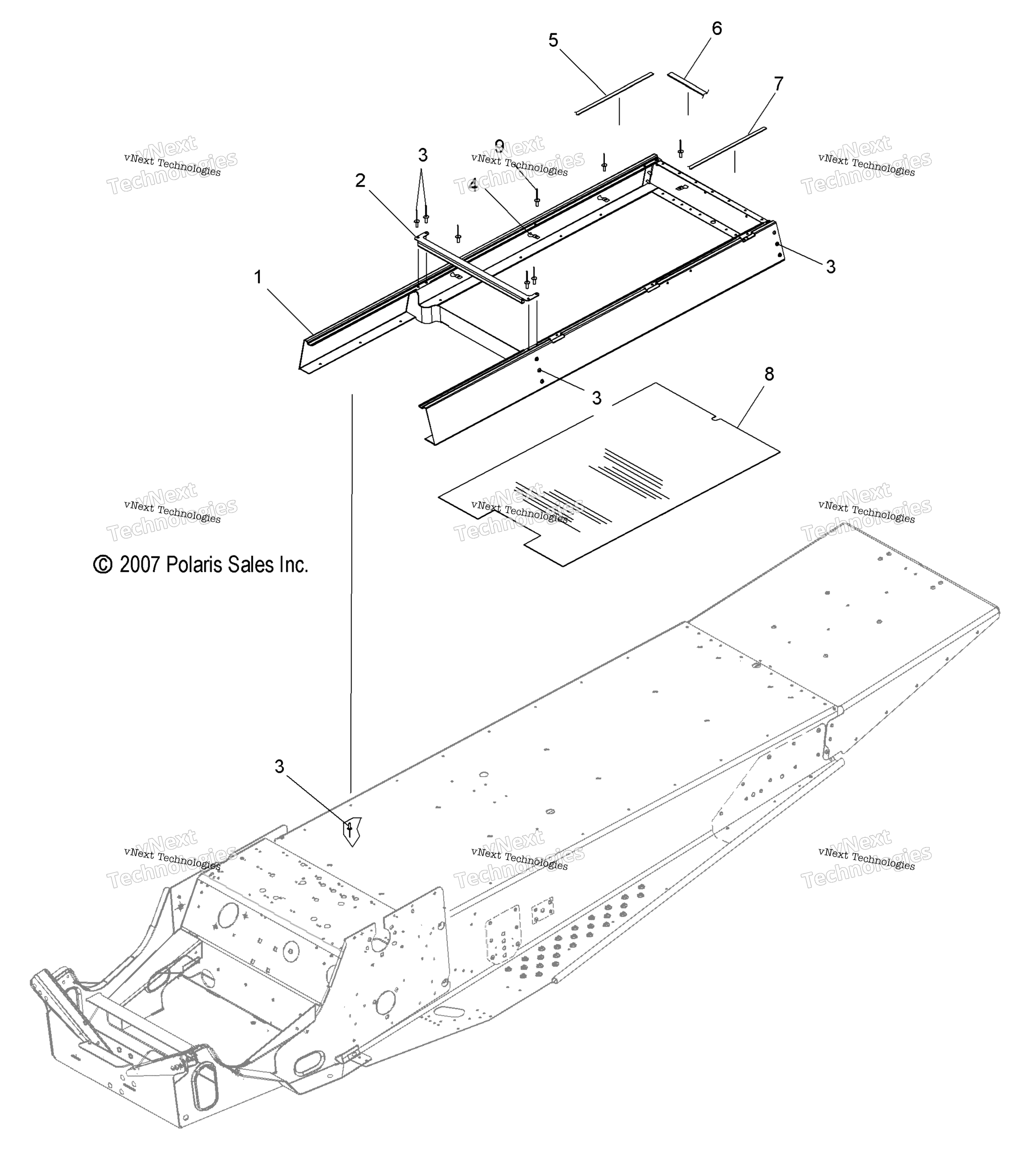 Кузов, сиденье Riser & Tank Riser